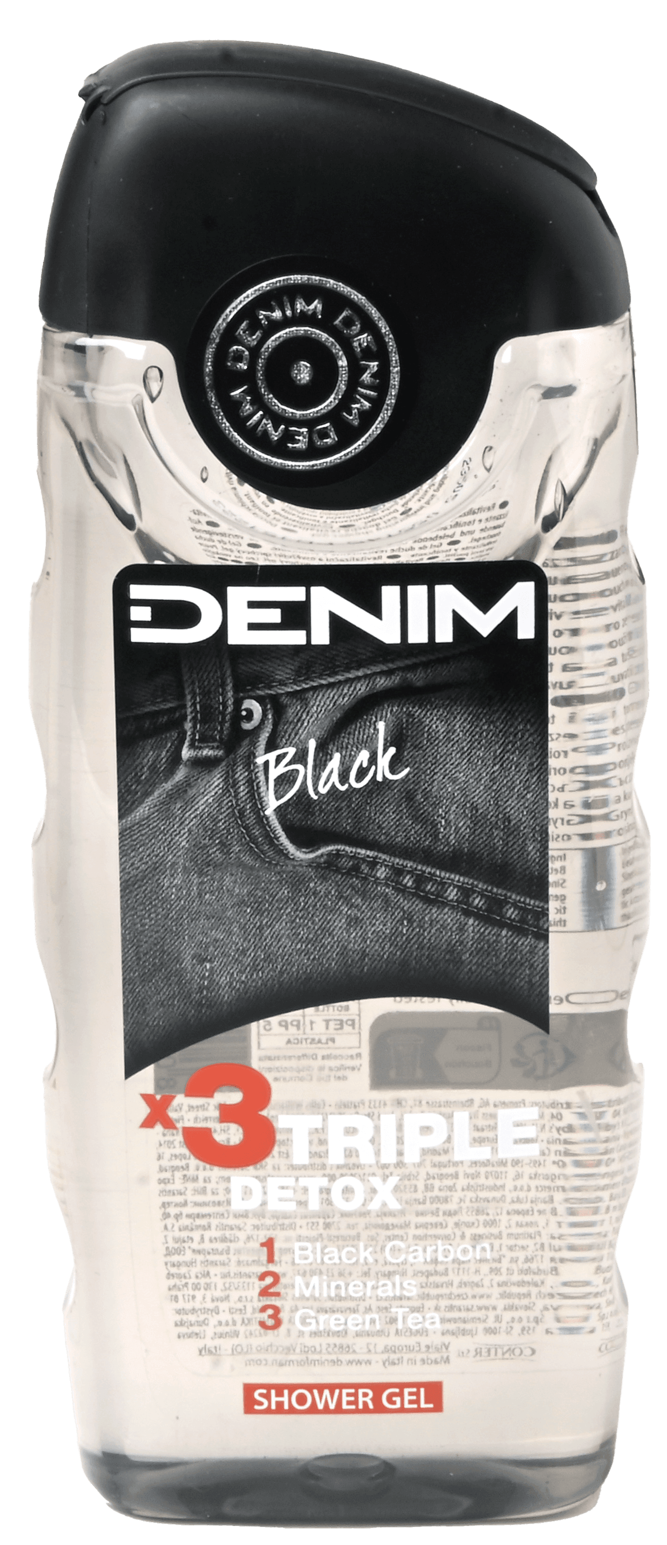 2 flessen DENIM Douche Black 250ml