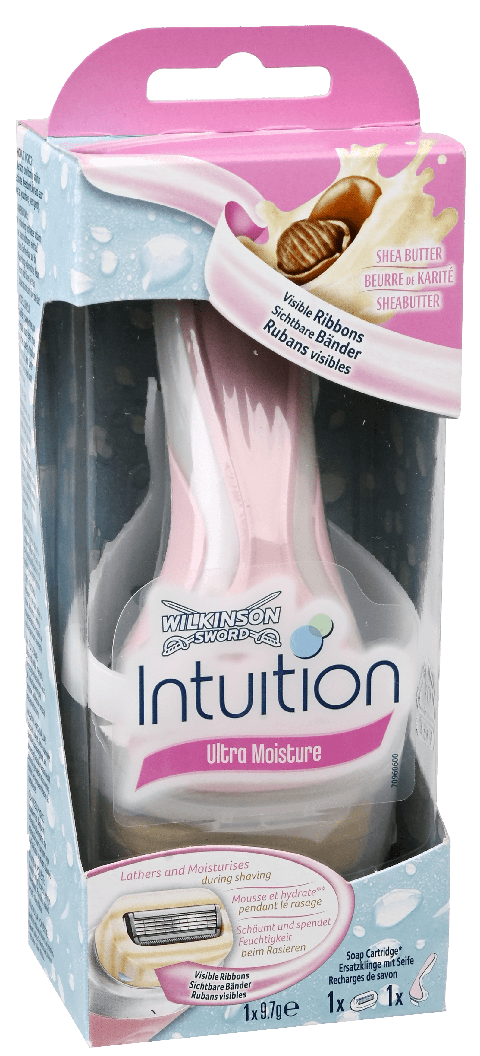 2 pakken Wilkinson Intuition Ultra Houder + 1 Scheermesje