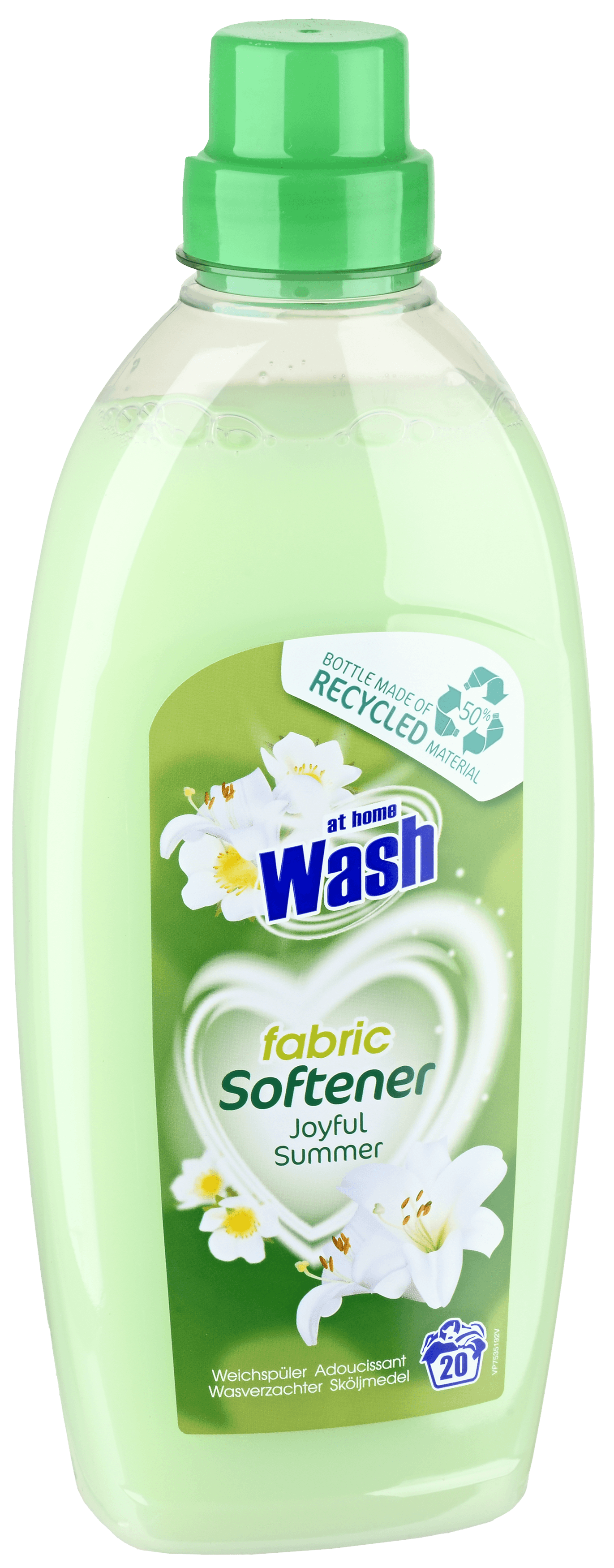 2 Flessen At Home Wasverzachter Joyful Summer 750ml