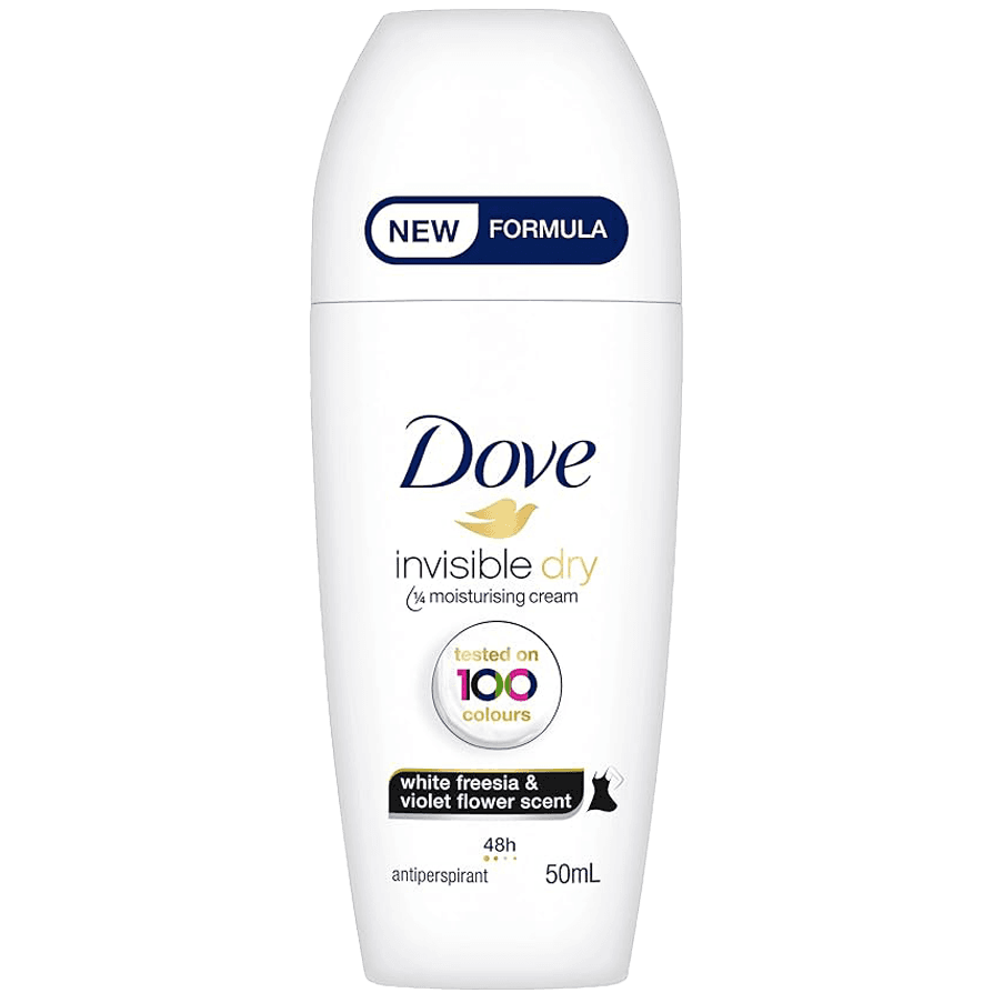 3 Rollers Dove Deo Roll-On Invisible Dry 50ml