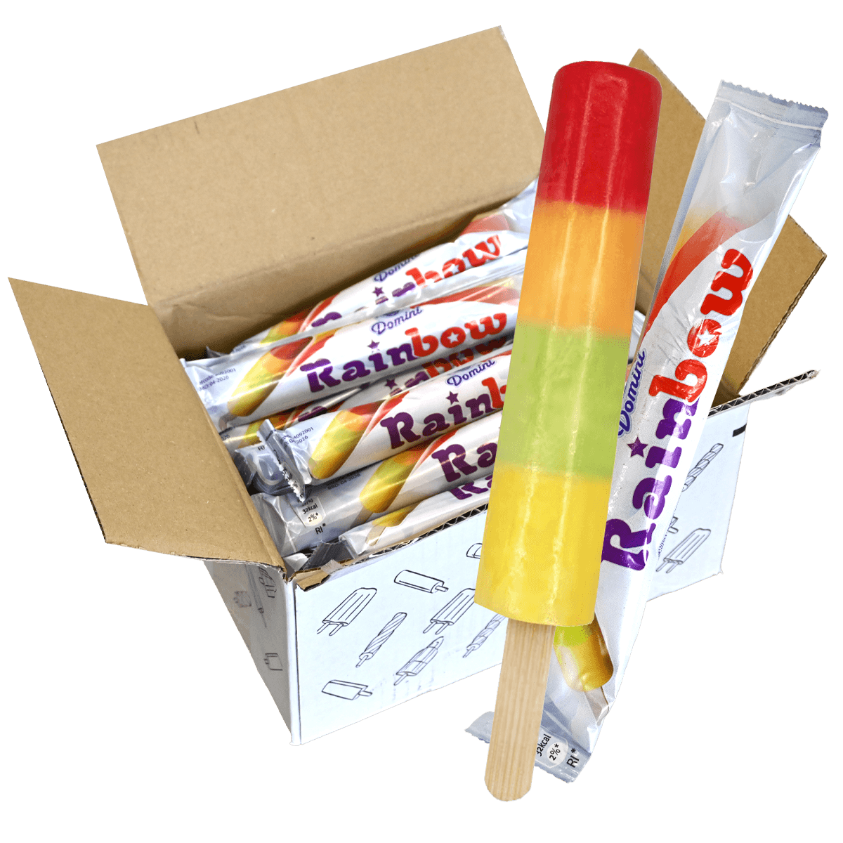 Domini regenboog fruit ijsjes 30x40 ml