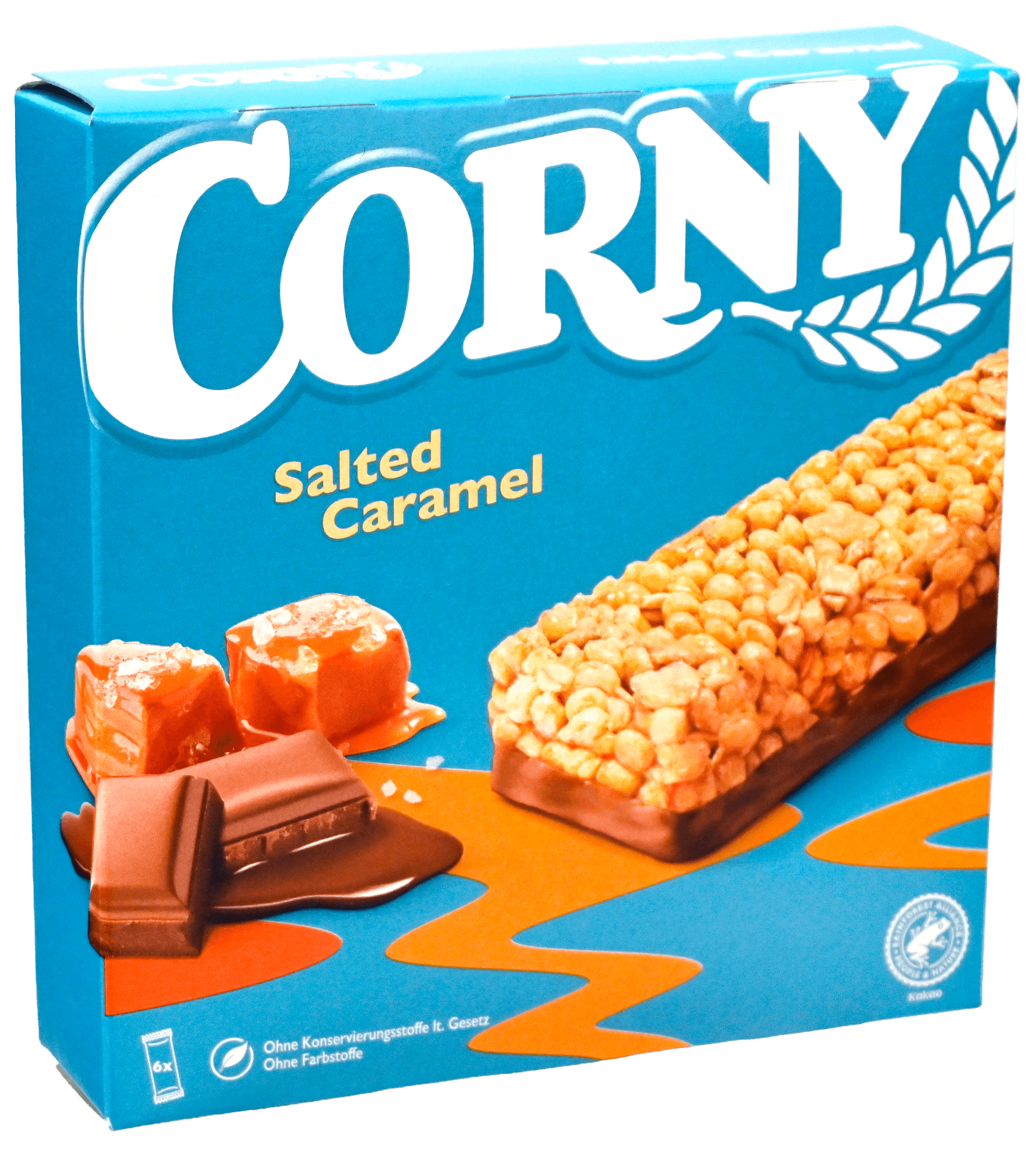 2 Pakken corny Gezouten Karamel Mueslireep 138g