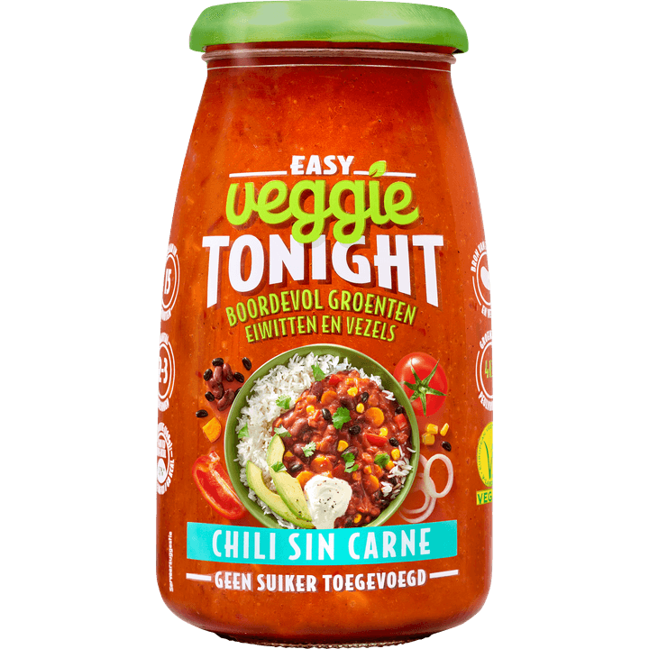 4 potten Easy Veggy tonight Chili sin carne 505gr