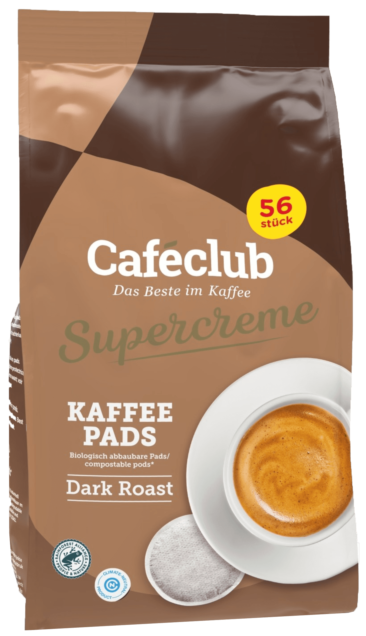 Cafeclub Dark Roast 389g 56 stuks