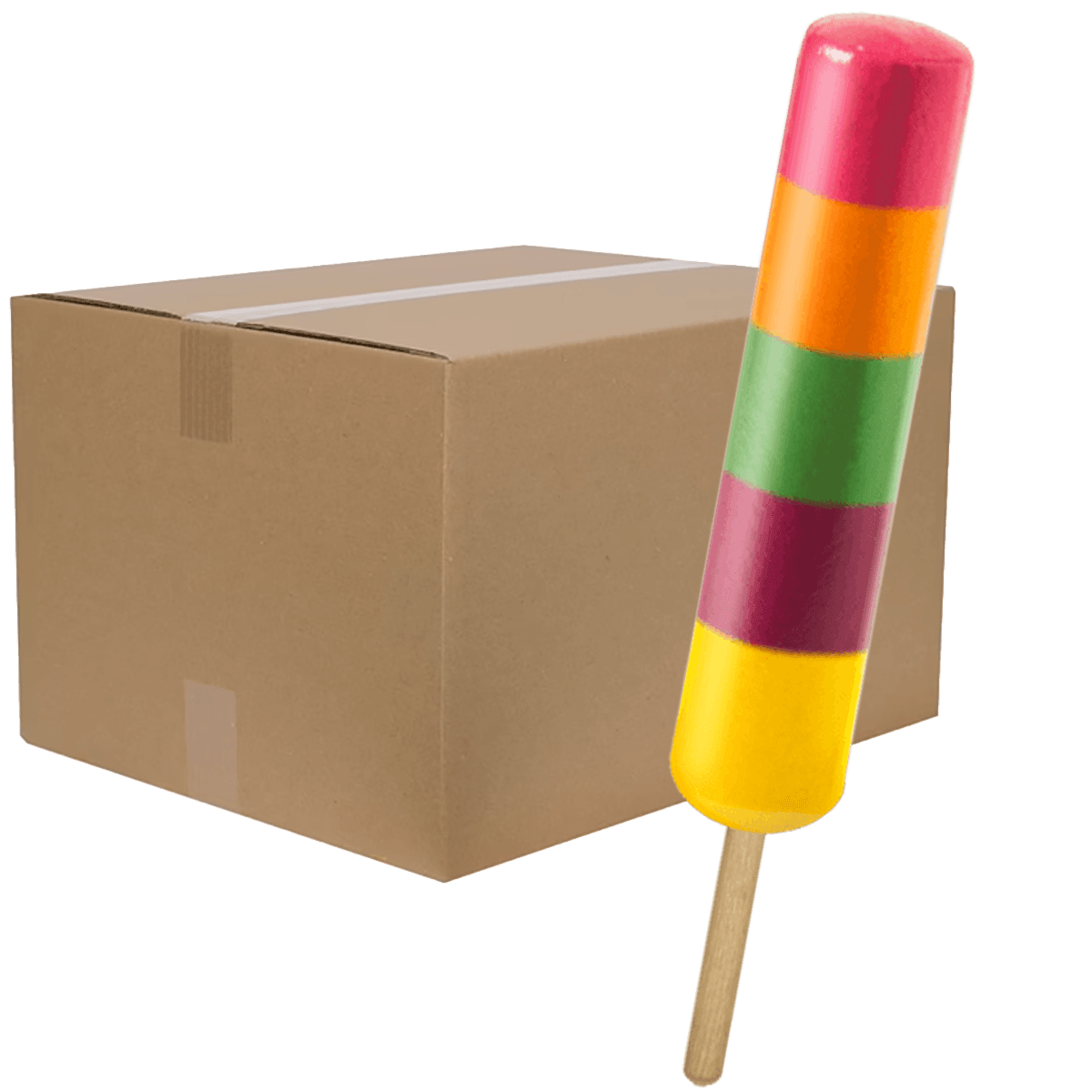 Regenboog XL ijsjes 60x65 ML