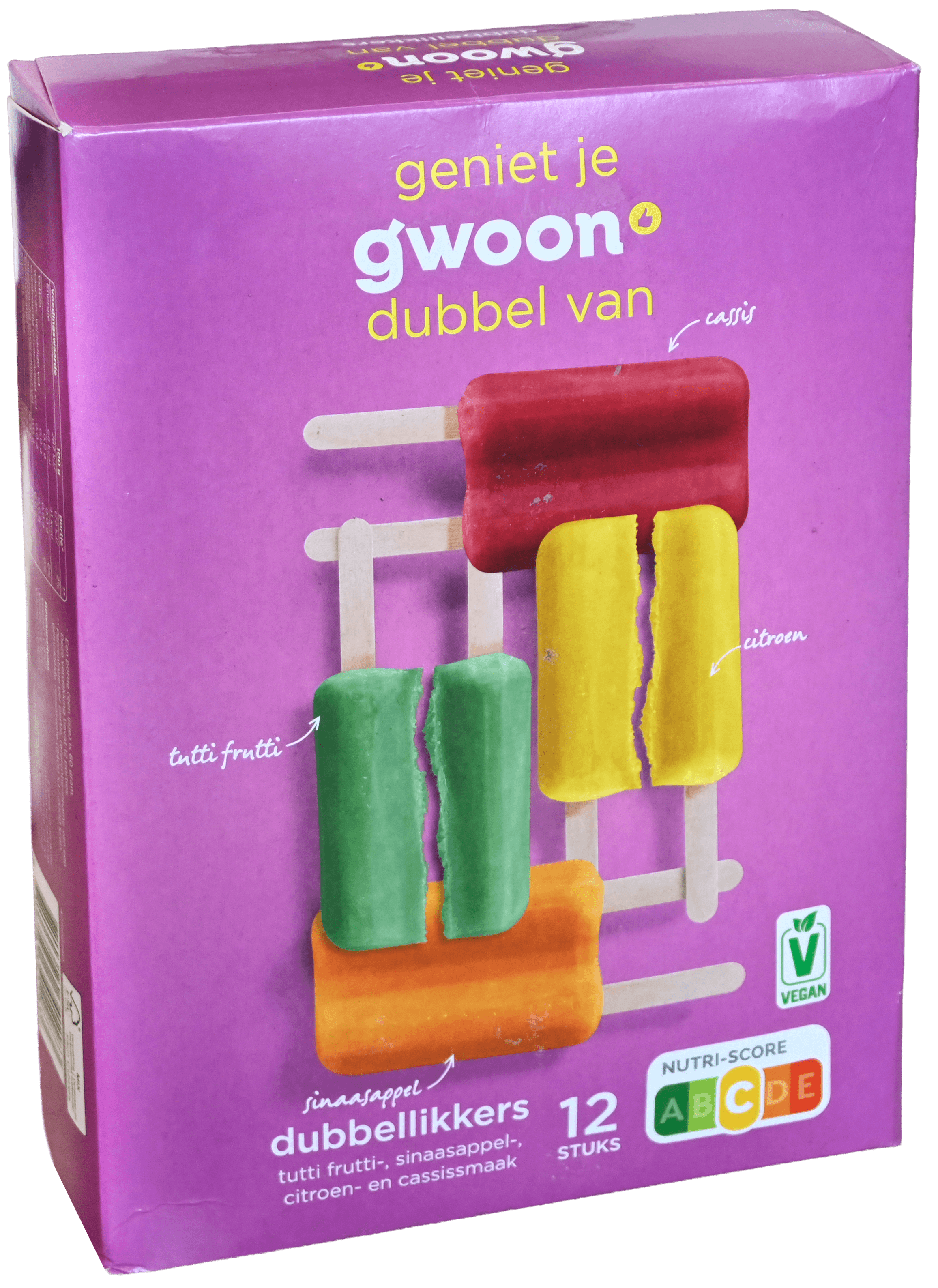 Gwoon dubbellikkers 12x60 ml