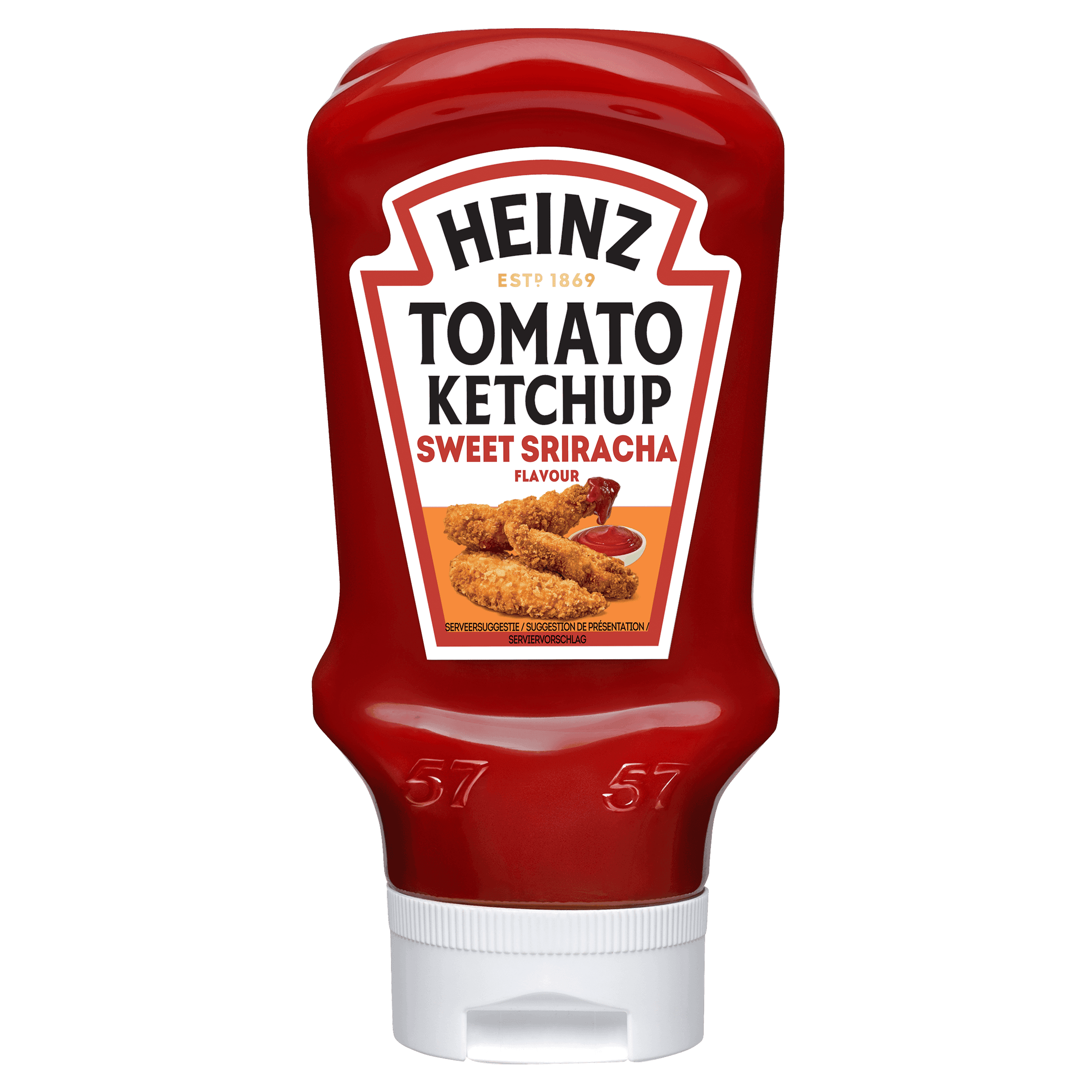 3 flessen Heinz Tomato Ketchup sweet sriracha 400ml