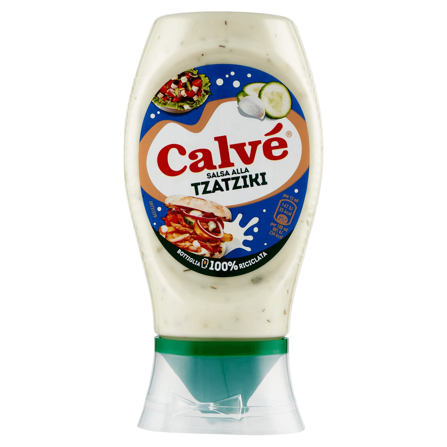 4 Flessen Calve Tzatziki saus 250ml