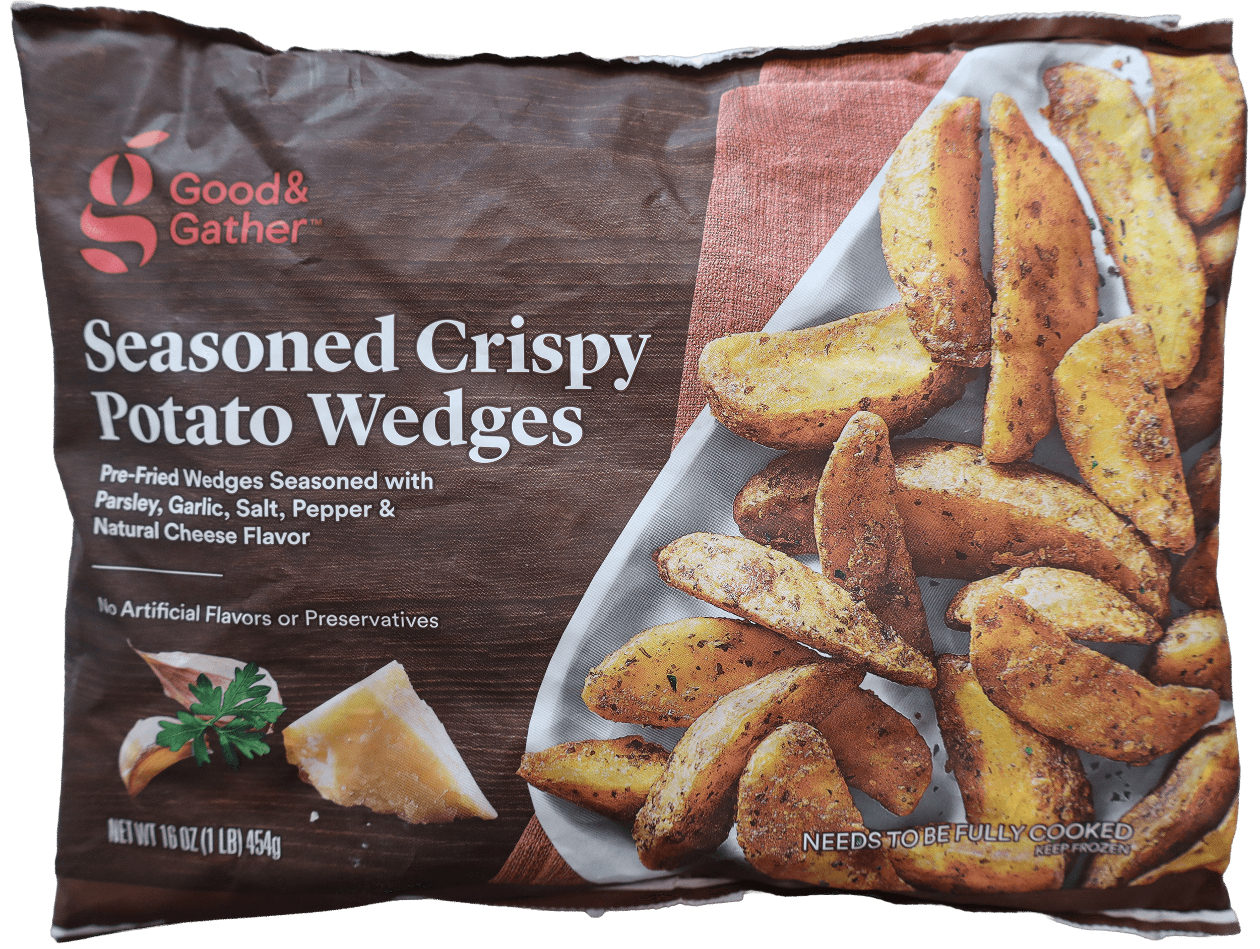 6 zakken Good & Gather Gemarineerde Aardappel Wedges 454g