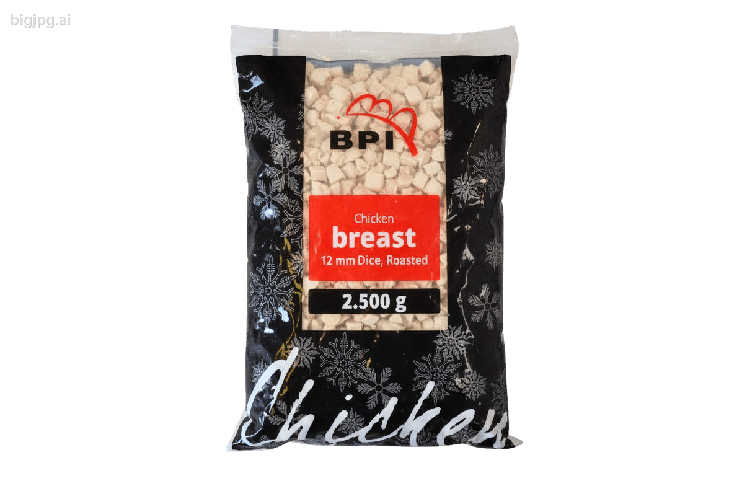 Kipblokjes gekookt een geroosterd 2,5kg