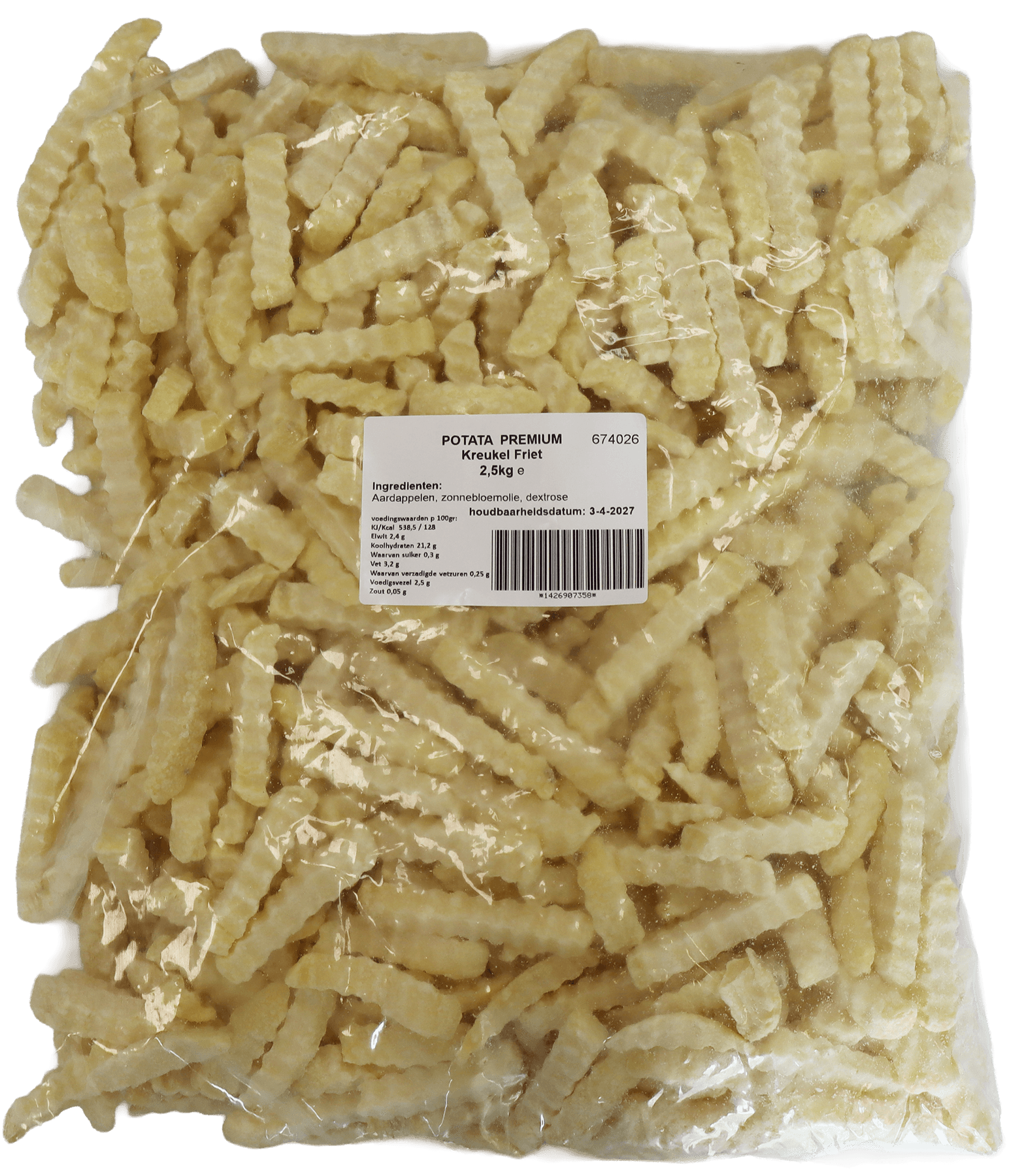 Potata premium krulfriet 2,5kg