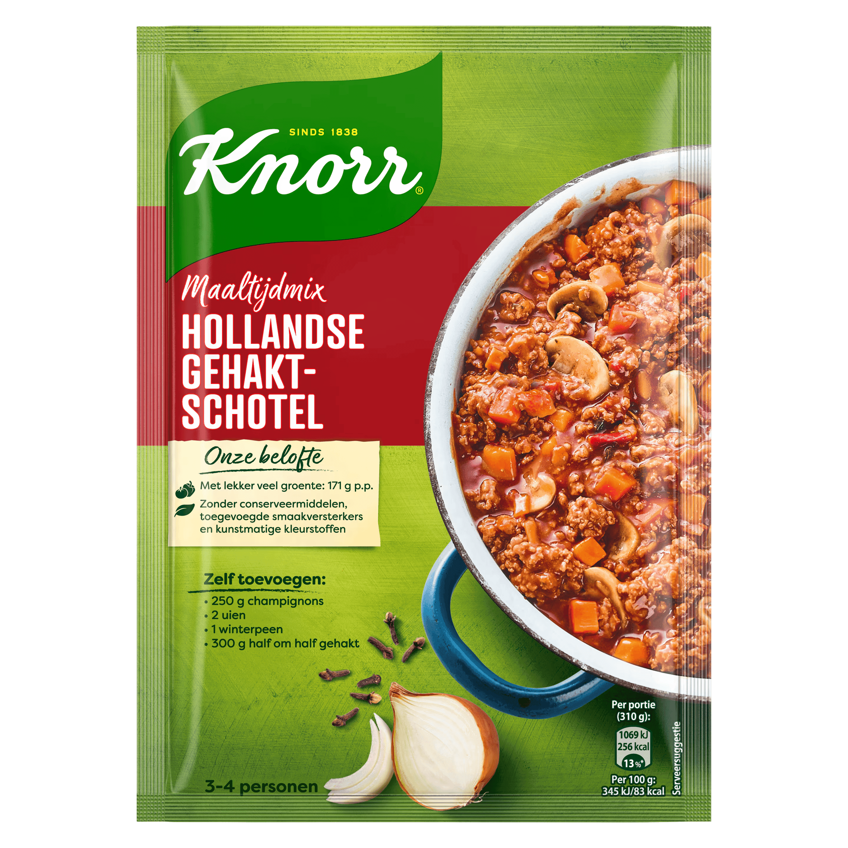 4 Pakken Knorr mix voor gehaktschotel 57gr
