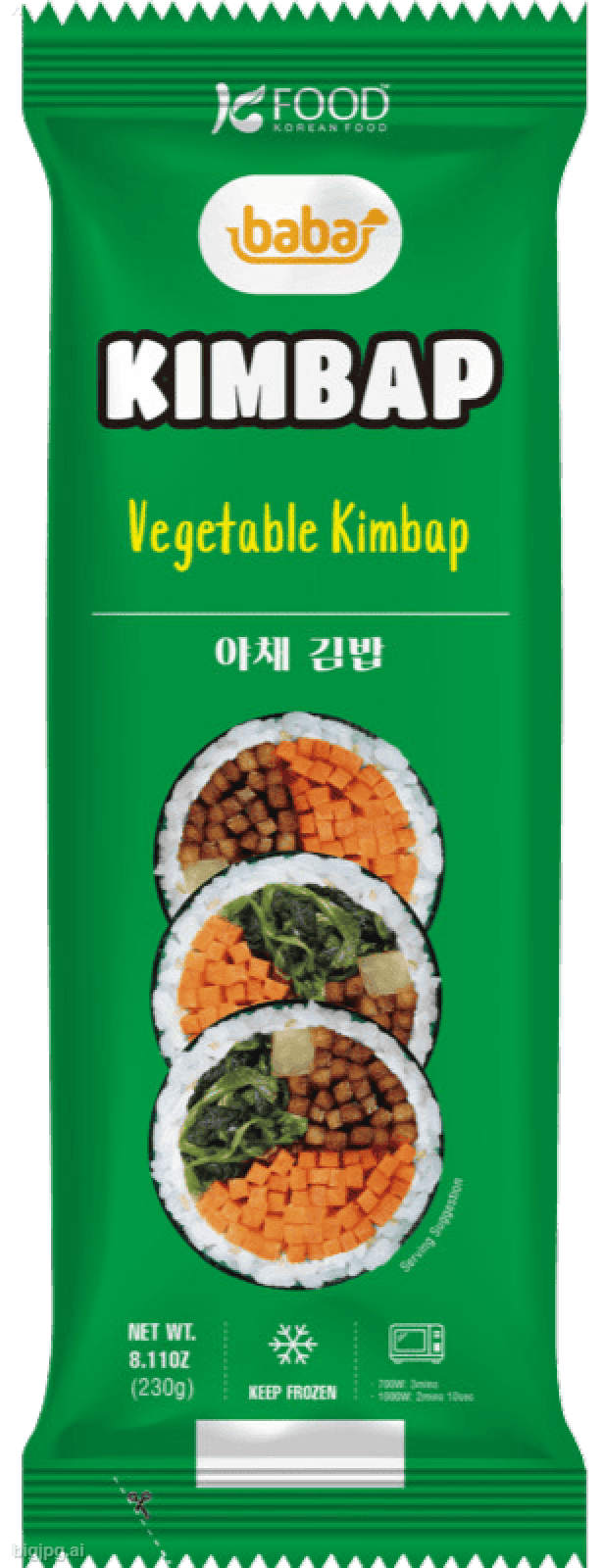 5 Pakken Baba groente kimbap 230gr