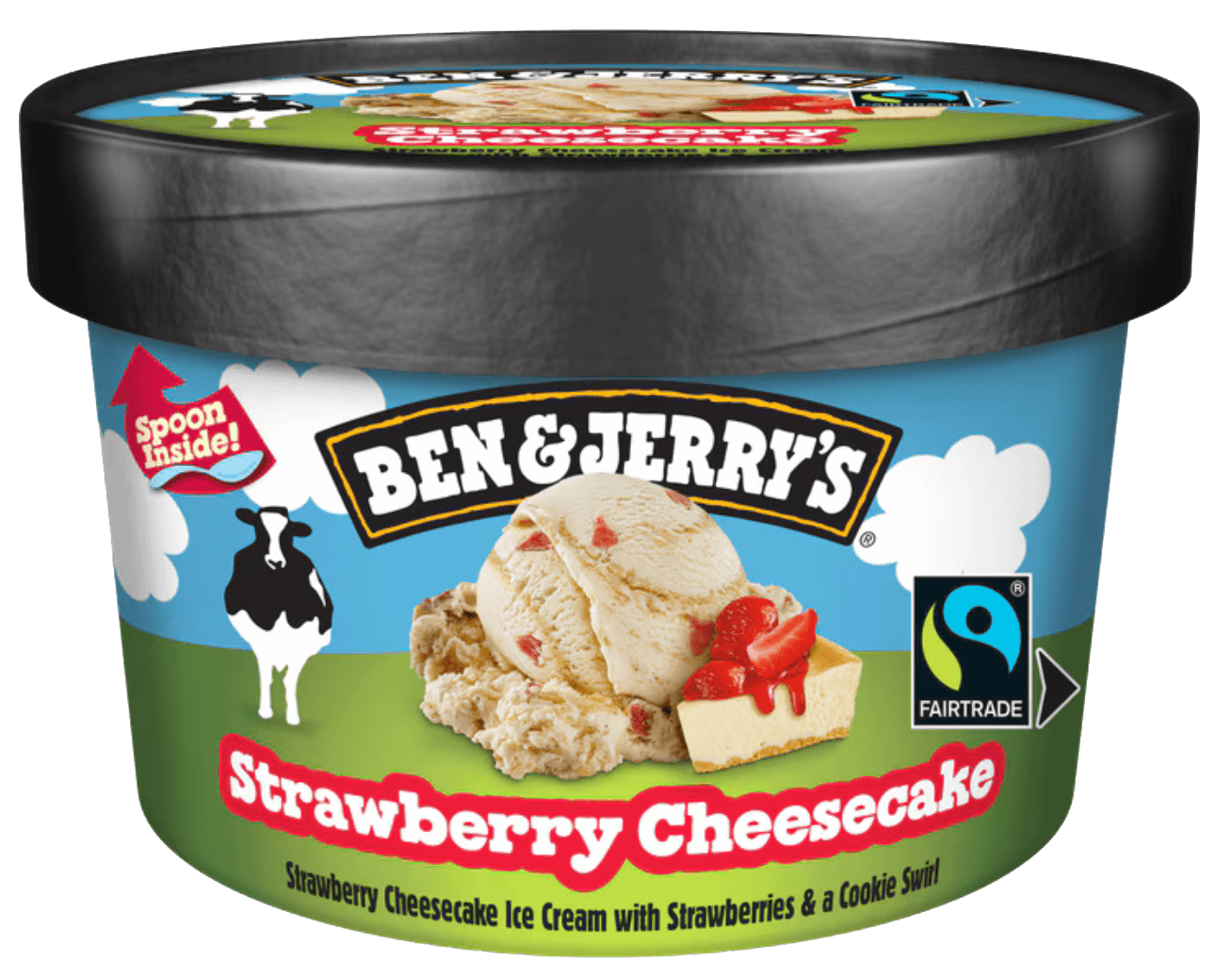 12 bekers Ben & Jerry's aardbei cheesecake ijs 100ml