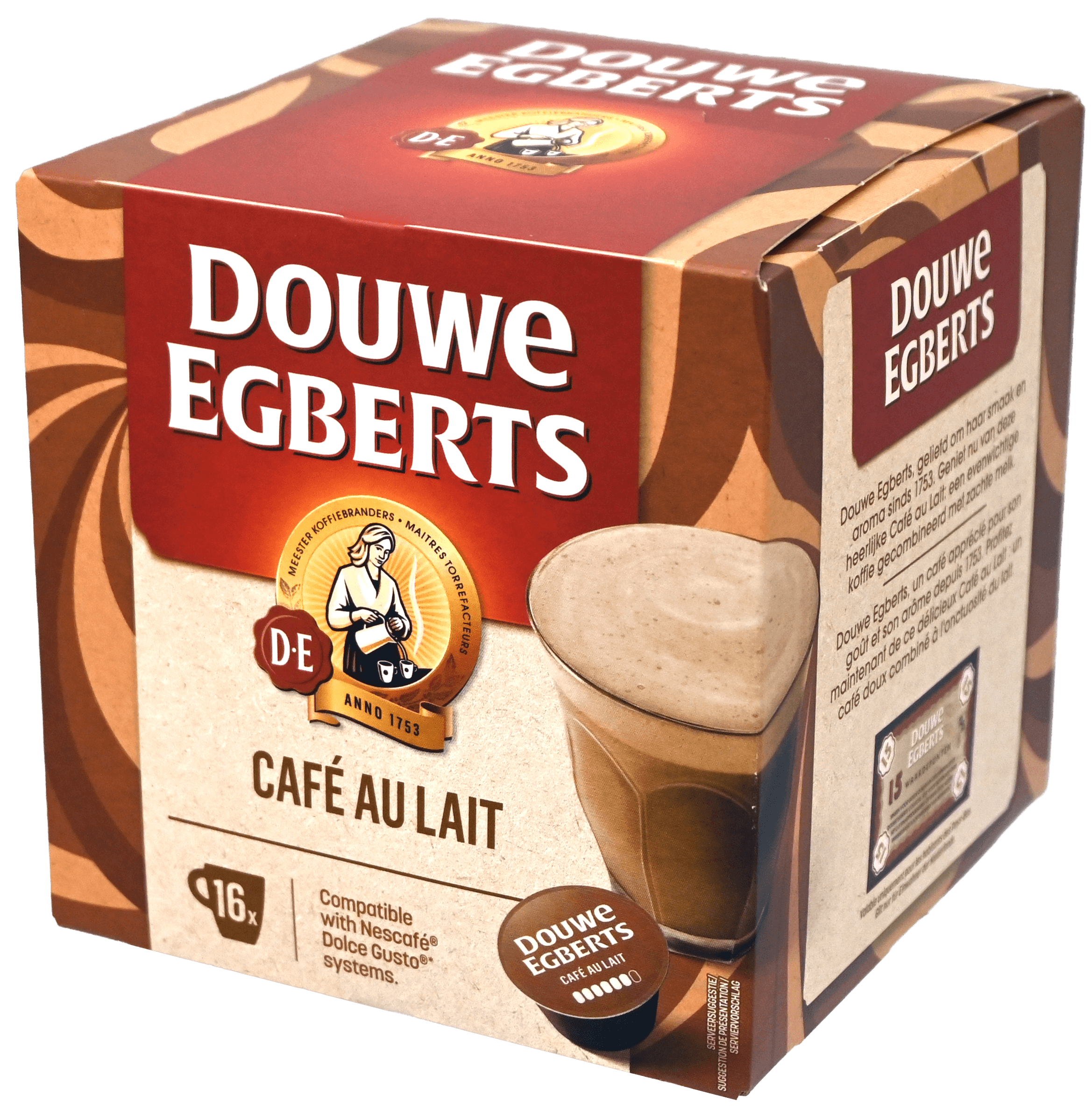 Douwe Egberts Café au Lait 16 cups
