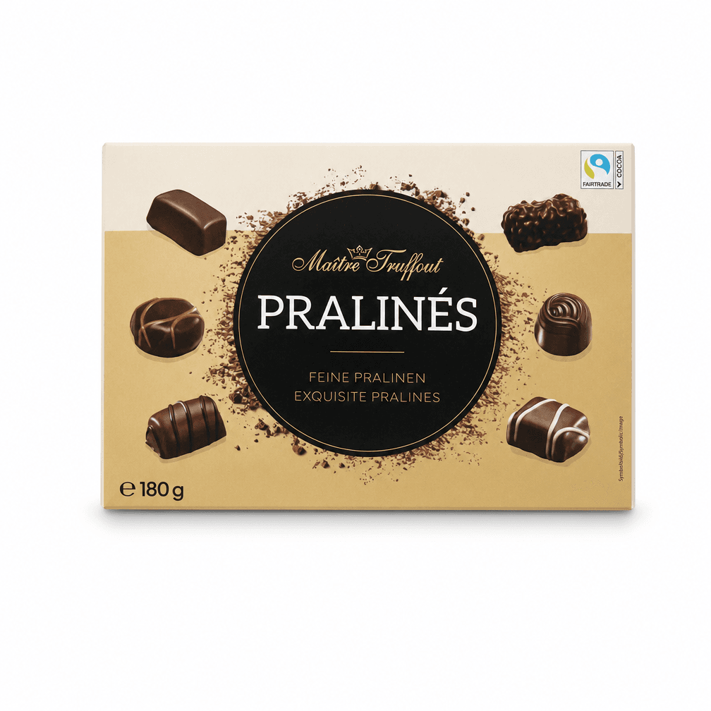 Doos pralines gemengde smaken, 180 g — foto 1