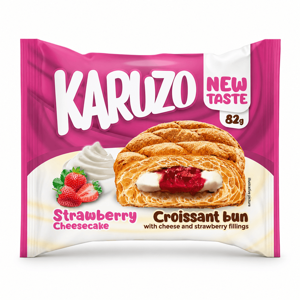 6 stuks KARUZO STRAWBERY 82g