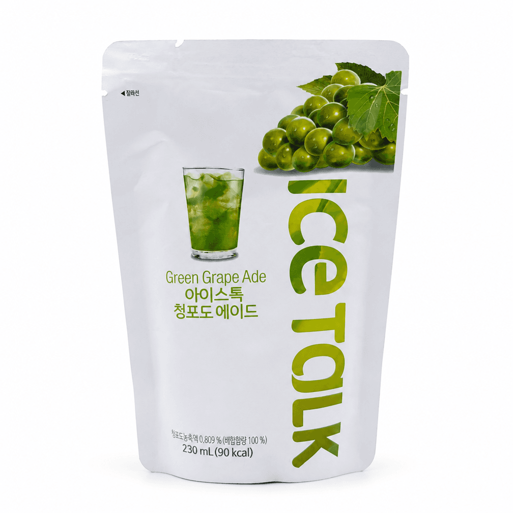 Zak Ice Talk schoolijsje groene druiven sap 230 ml