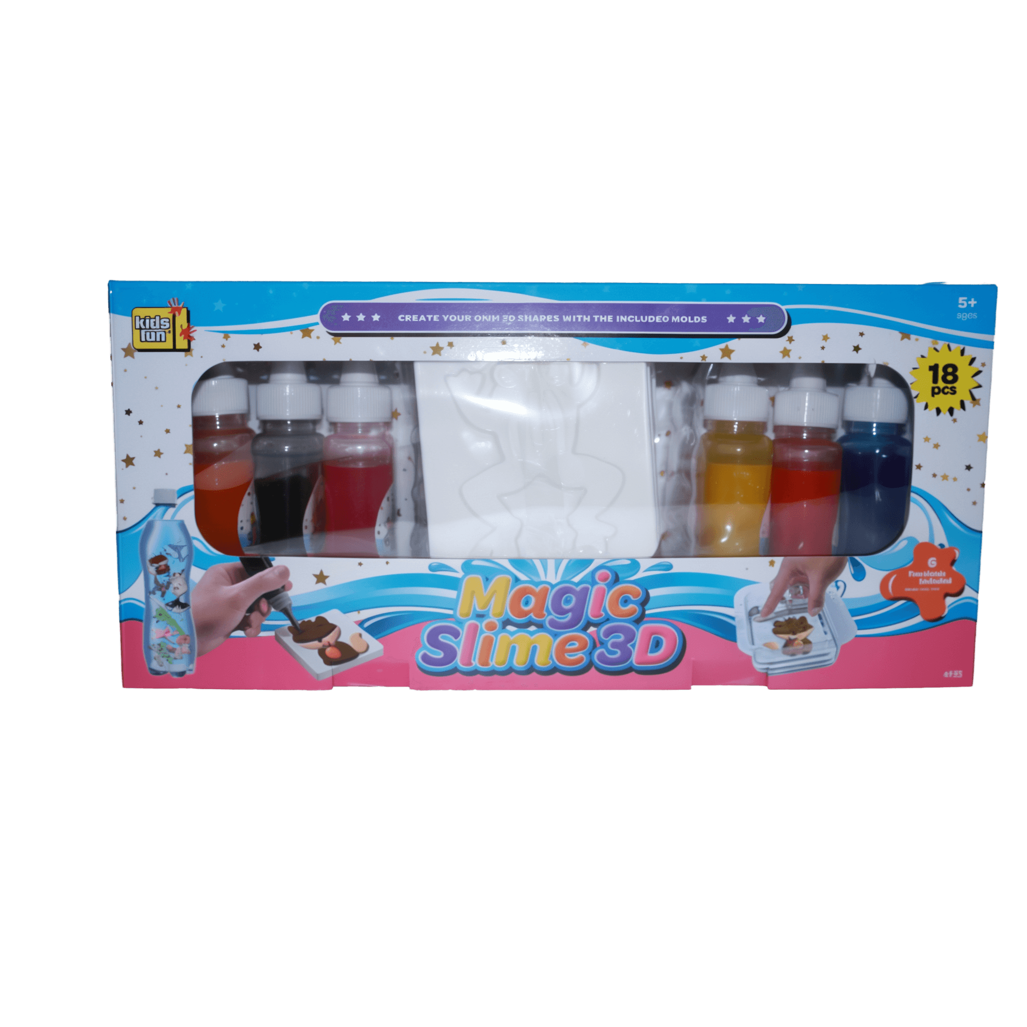 Magic Slime 3D 18 delig W/B