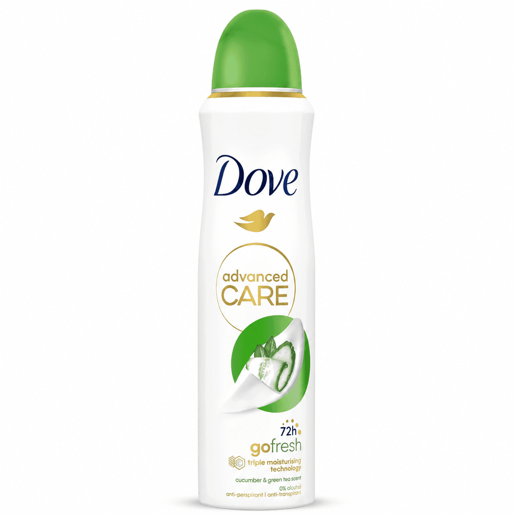 3x DOVE Deospray Cucumber & Green Tea 72h 150ml