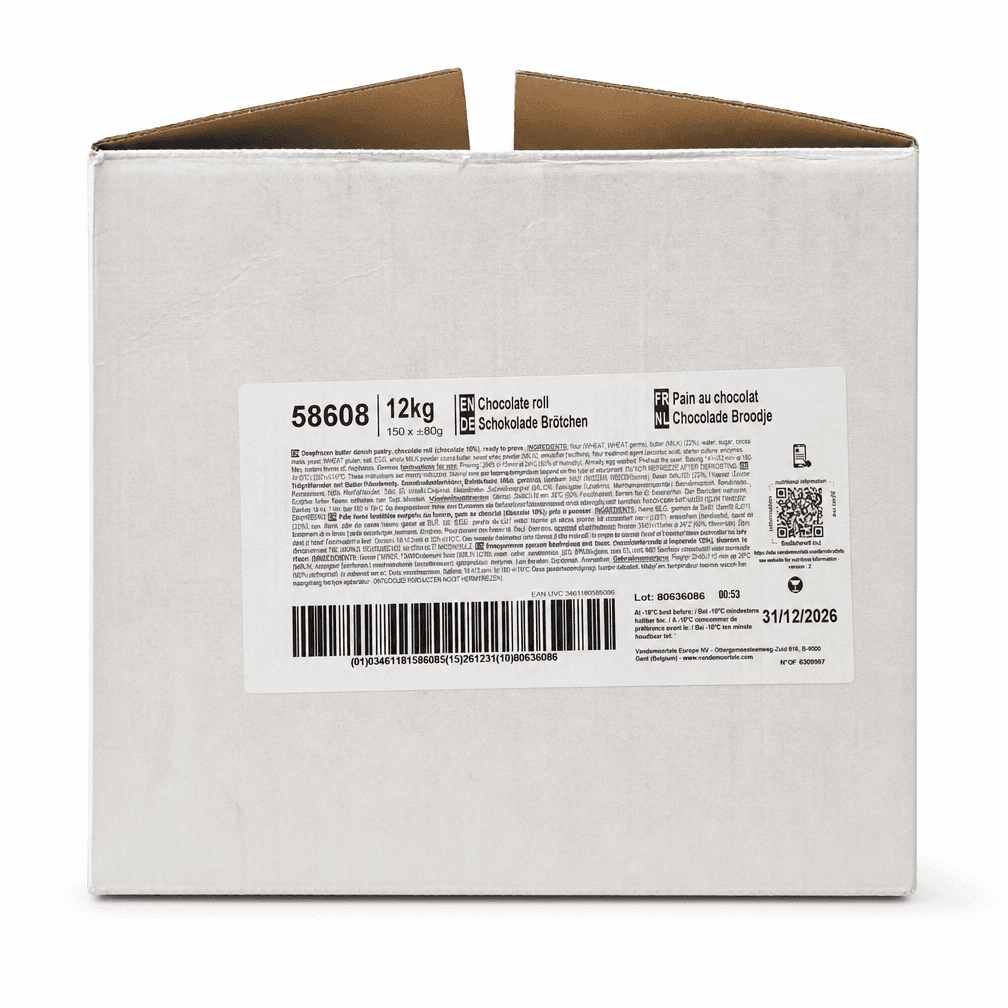 Doos Chocolade Broodje 150 x 80 gr