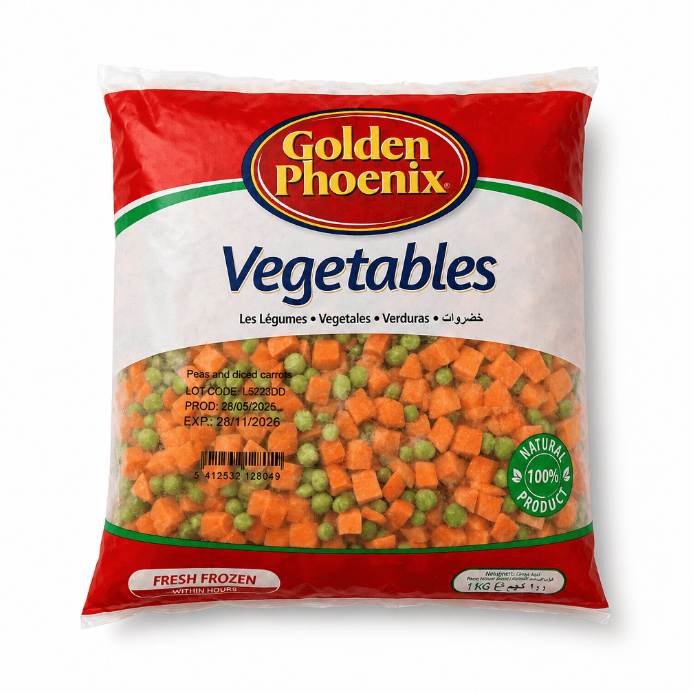 GOLDEN PHOENIX Gemixte Groente Erwten/Wortel   1kg