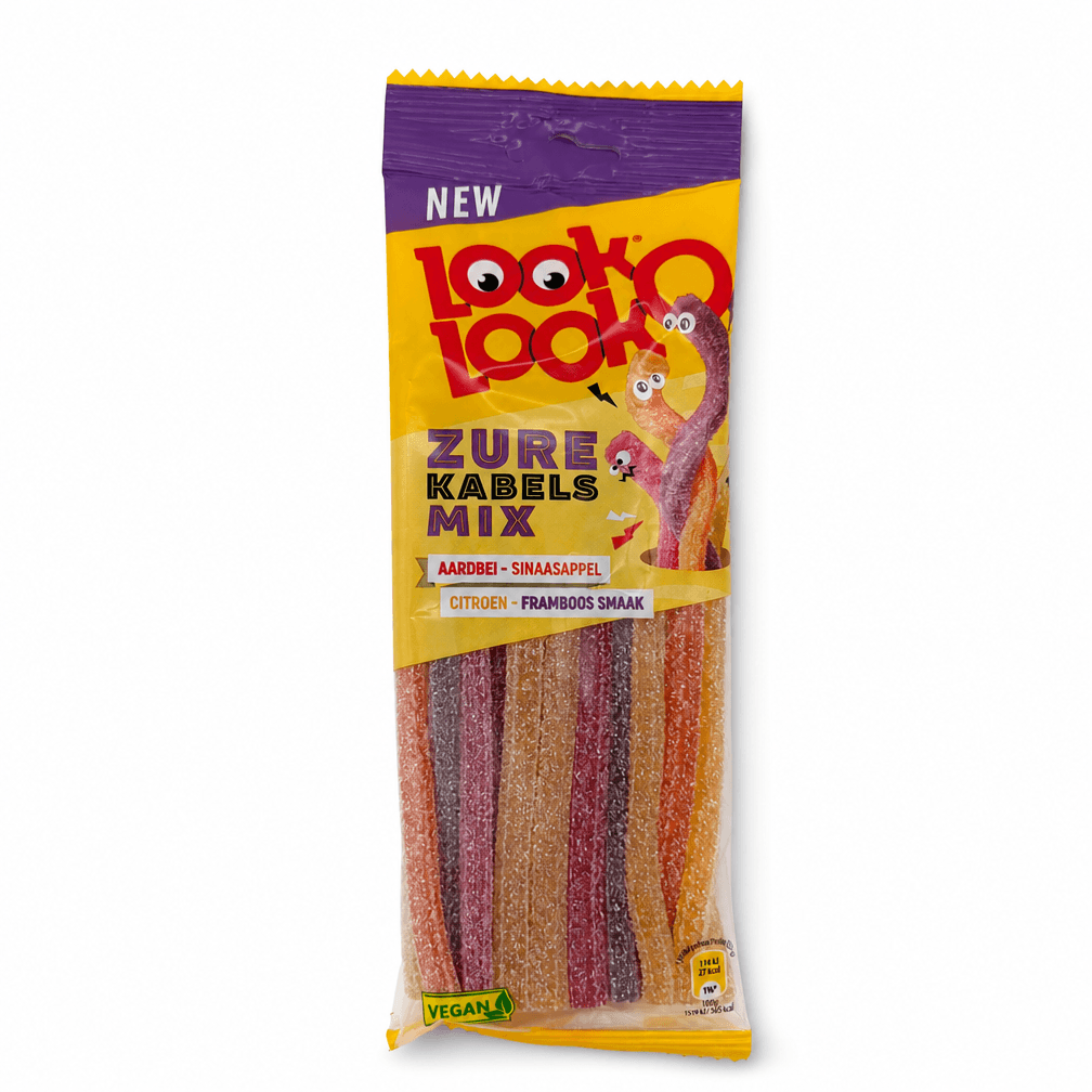 3 Zakken Look o Look Zure Kabelmix 110g