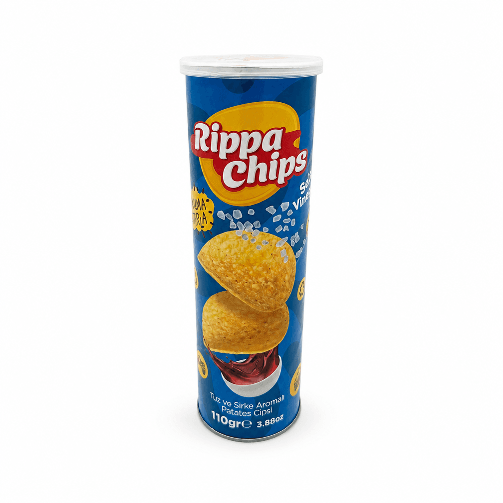 Zak Rippa Potato Chips salt & vinegar 2 x 1 pak 110g