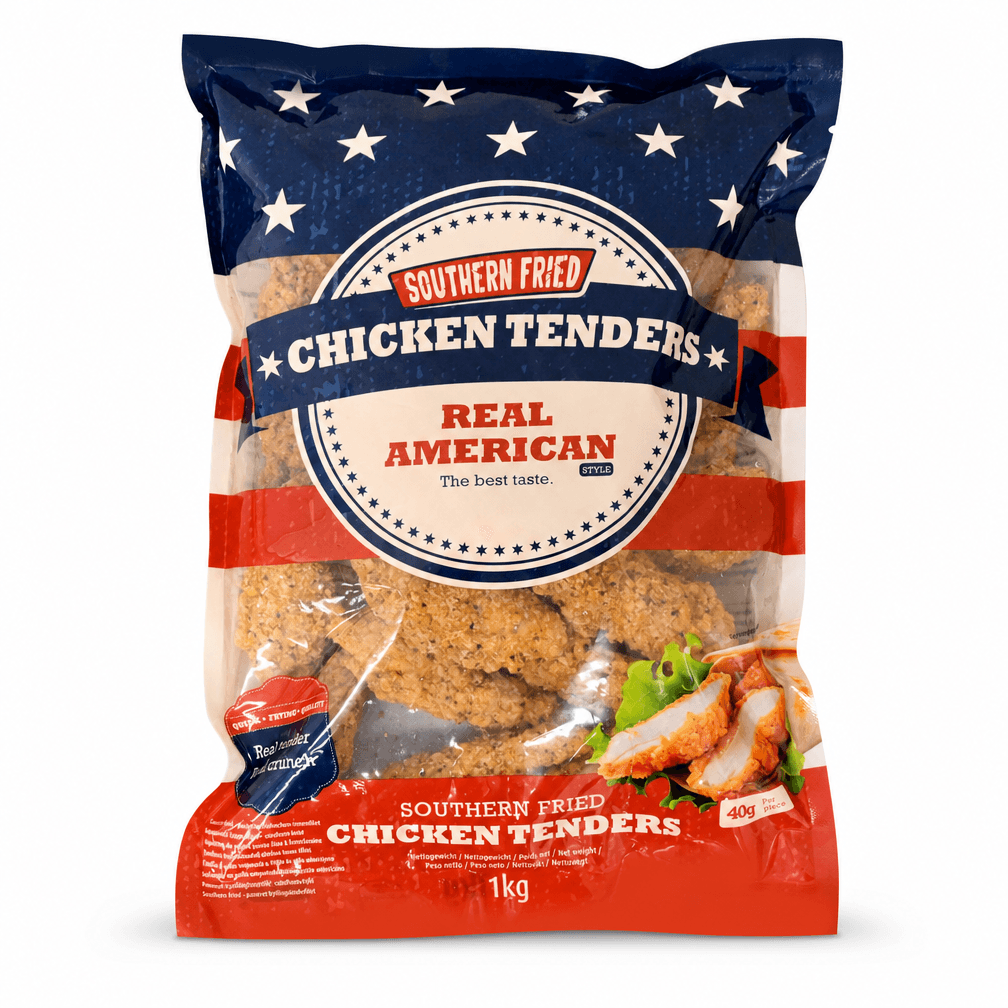 Real American Crispy Tenders Southern Fried 1KG