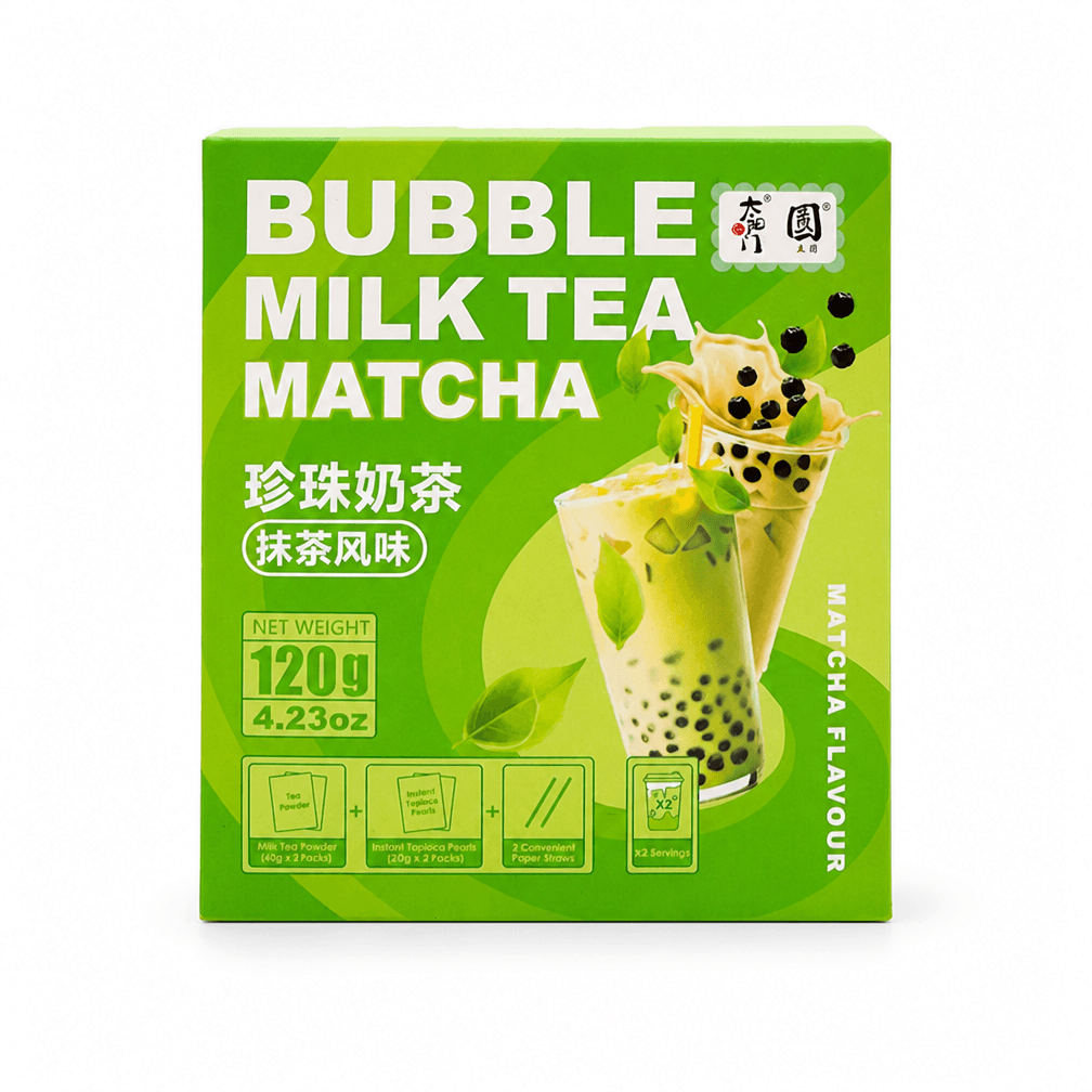 2 pakken Tai Yang Men Bubble milk tea Matcha 120g