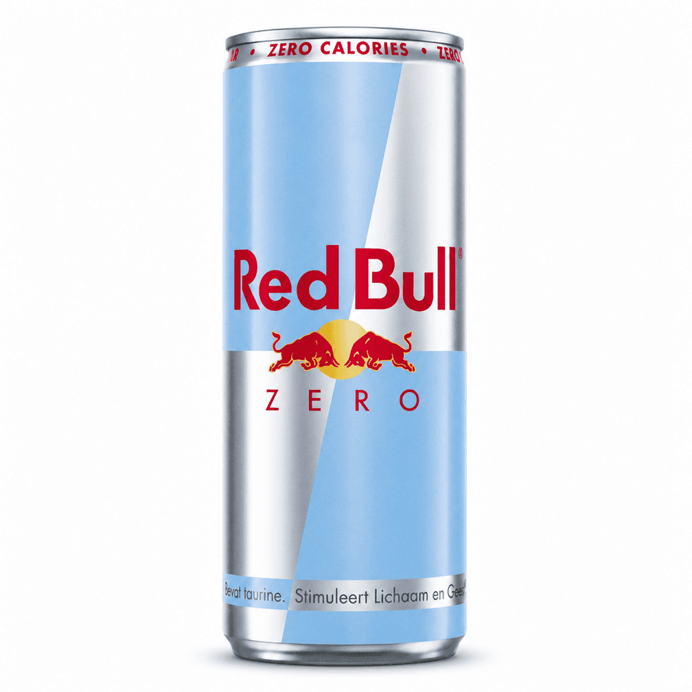 Blik Red Bull Zero energiedrank zilver, 6 x 250 ml