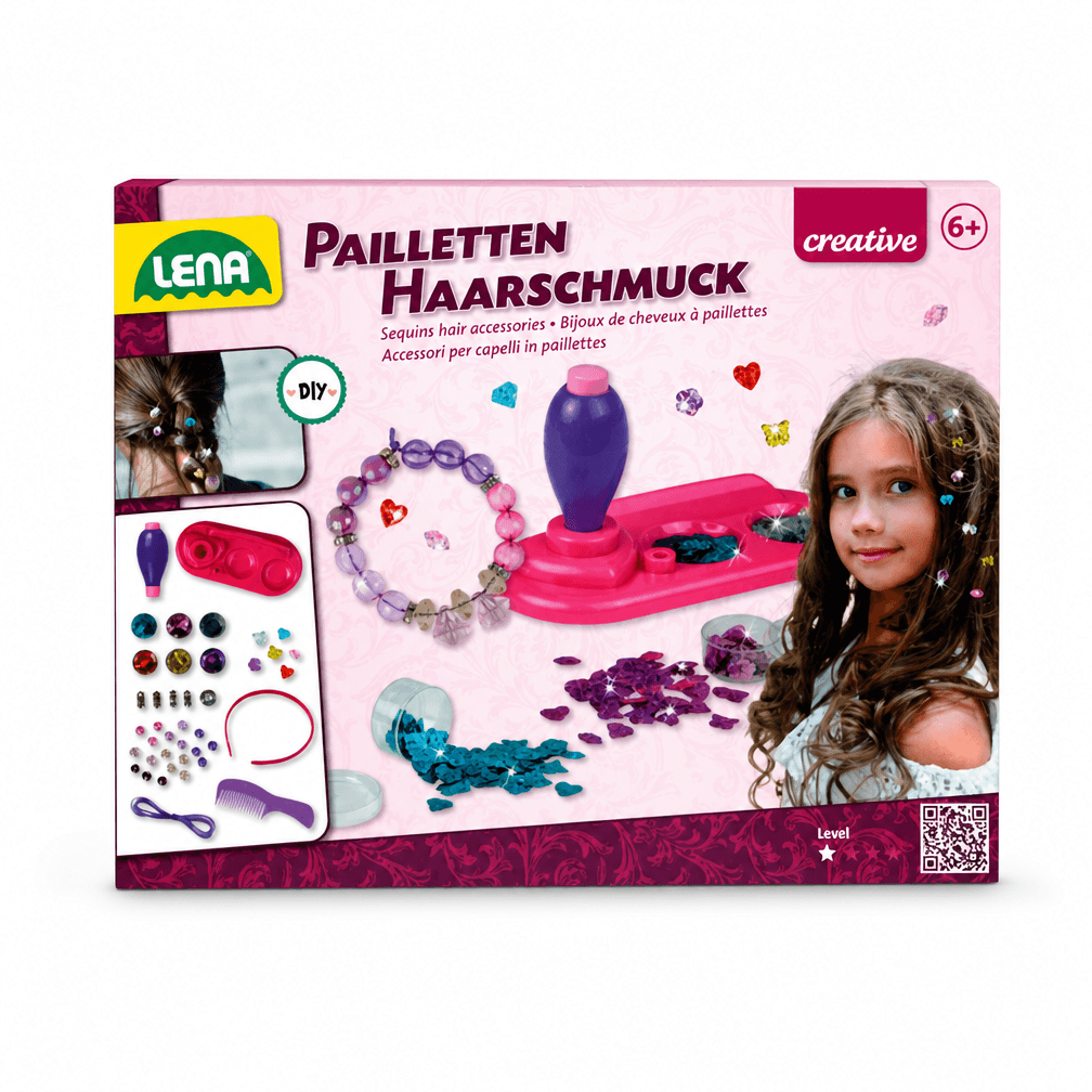 Lena haarset met pailletten