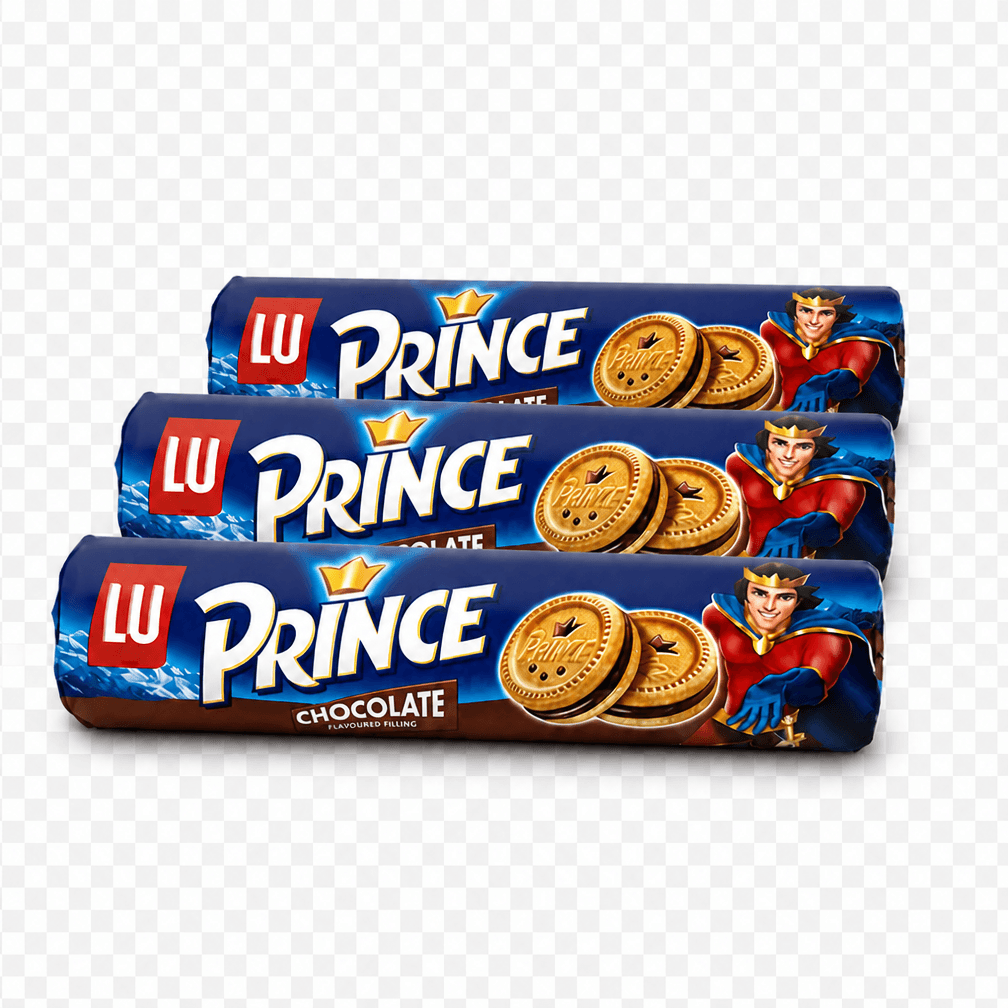 3 pakken Lu Prince Fourre Choco 130gr 