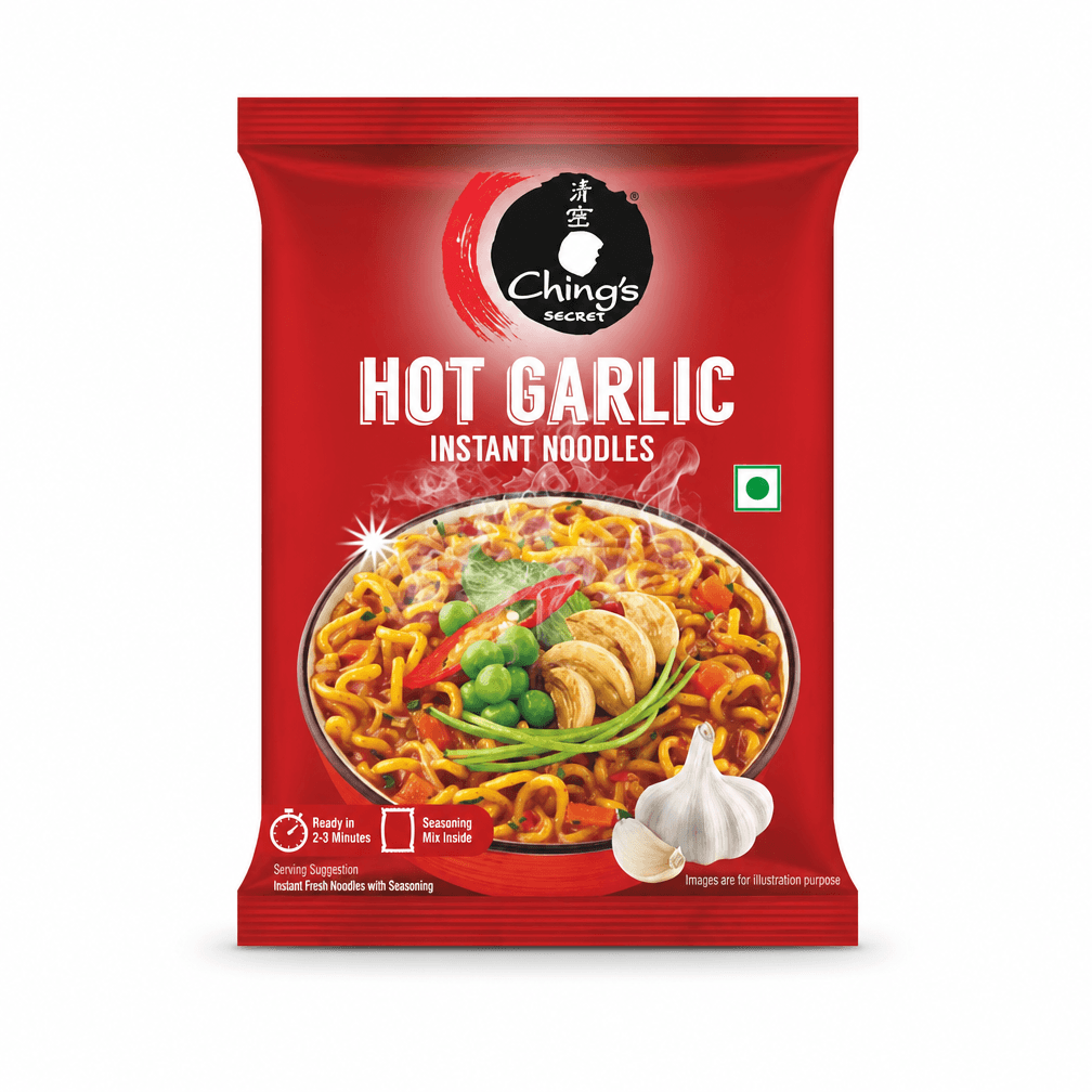24 pakken Chings Secret Pittige Knoflook Noodles 60g