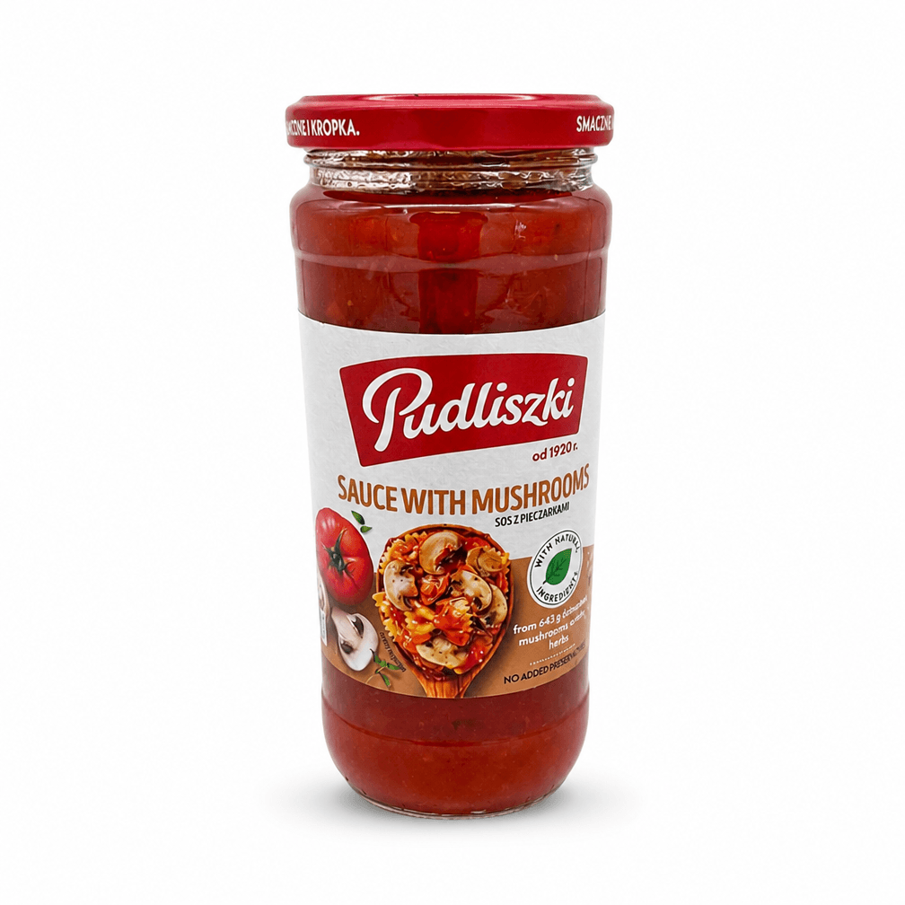 Pot Pudliszki Pasta Saus met champignon 3 x 1 pot 480g