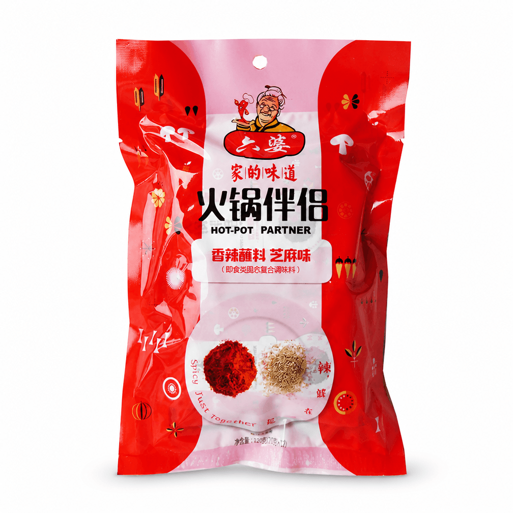 5 pakken Liu Po Hot pot specerij chilipoeder met sesam 120g
