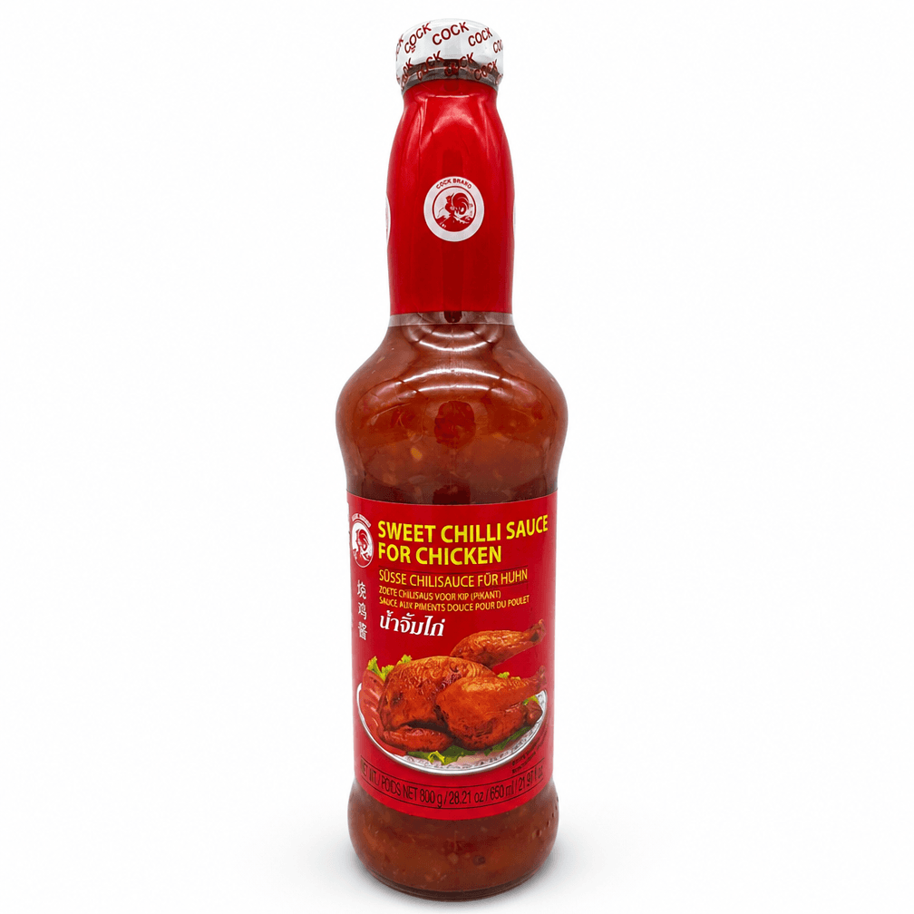 Fles Cock zoete chilisaus voor kip rood 800 g