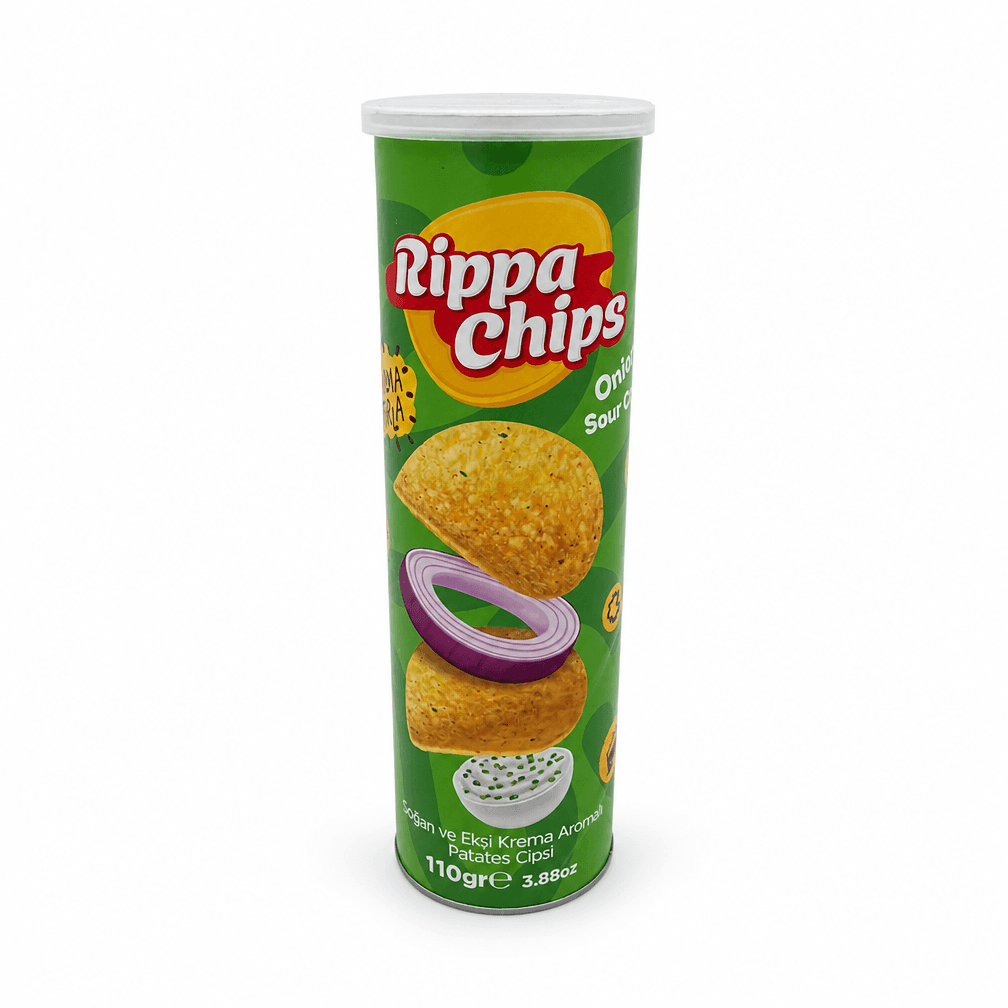 Zak Rippa Potato Chips onion & sour cream 2 x 1 pak 110g