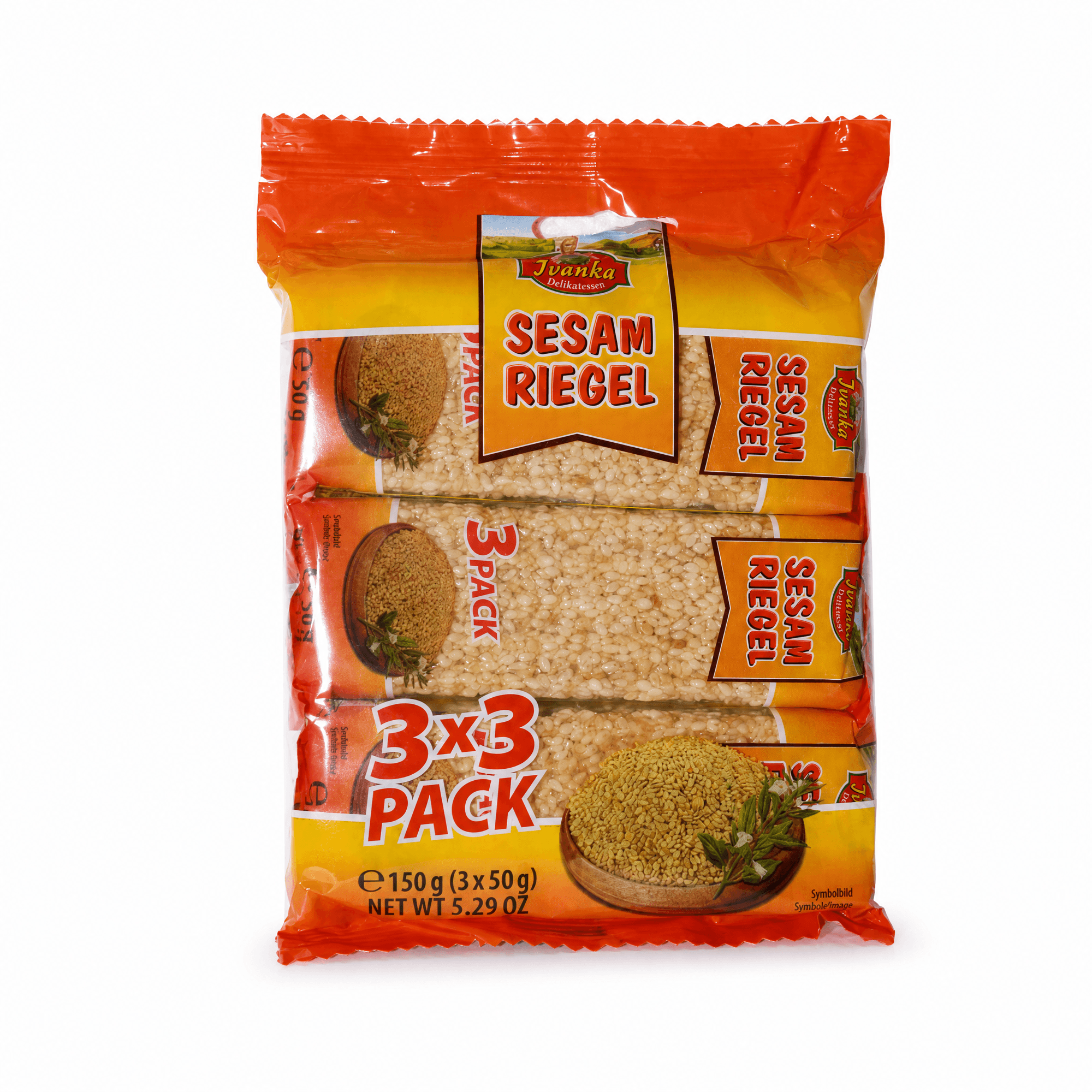 Gecaramelliseerde sesam reep 150g