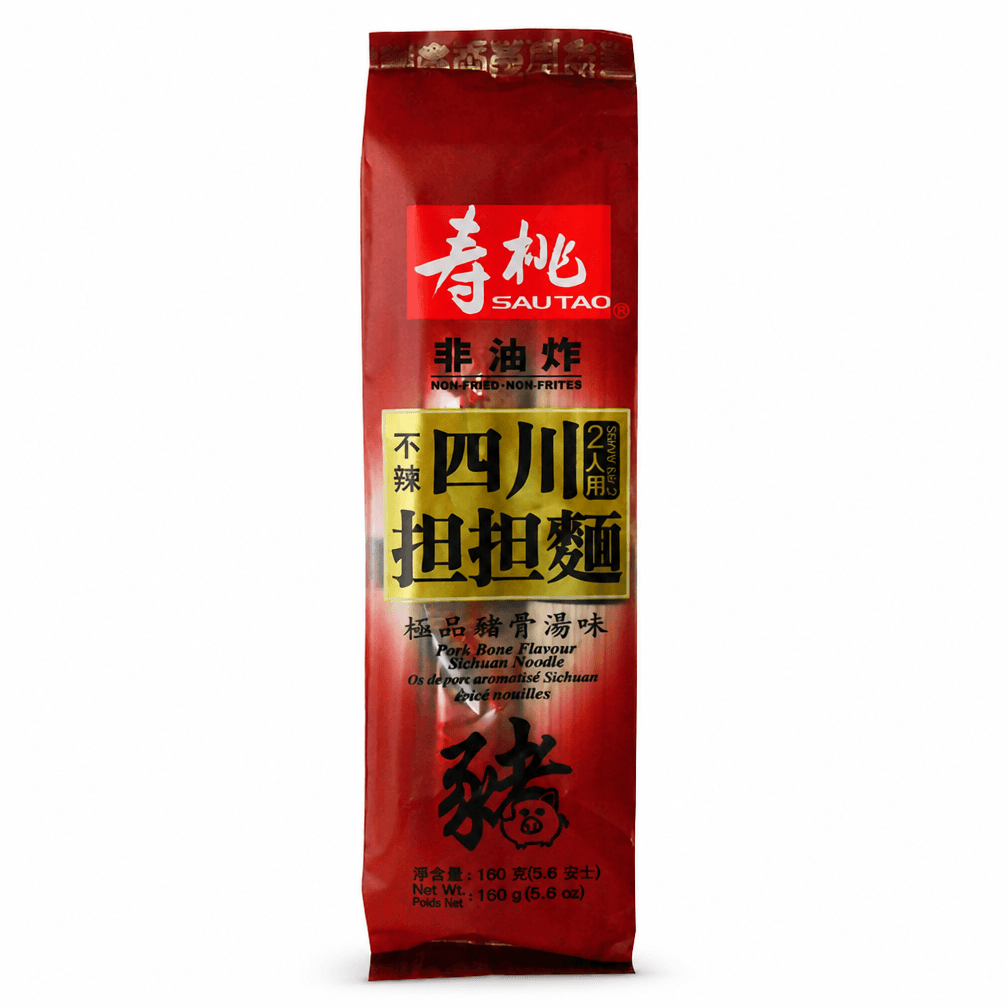 20 pakken Sau Tao Sichuan Spicy Noodles Pork Bone 160g