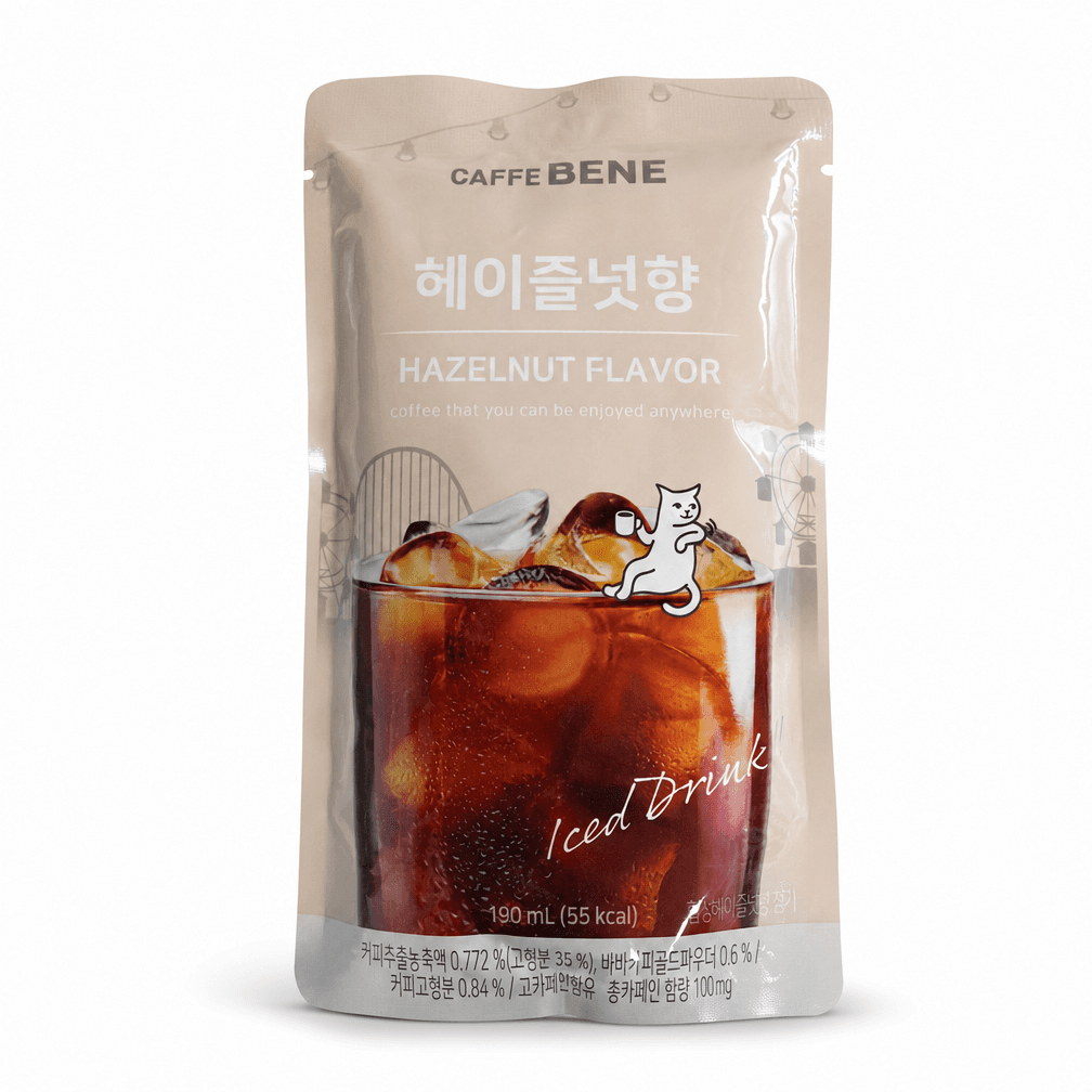 Zak Caffe Bene instantkoffie hazelnoot 5 x 1 zak 190 ml
