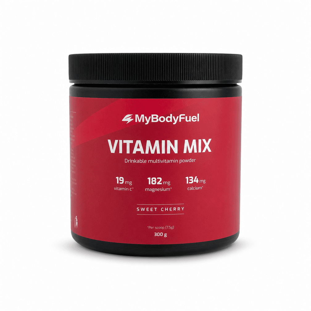 Zak MyBodyFuel Vitamine Mix, smaak kers, rood, 300 g