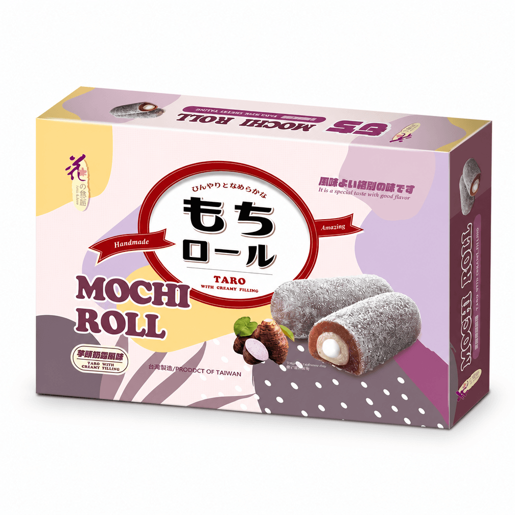3 pakken Love & Love Mochi roll Taro en creme vulling 150g