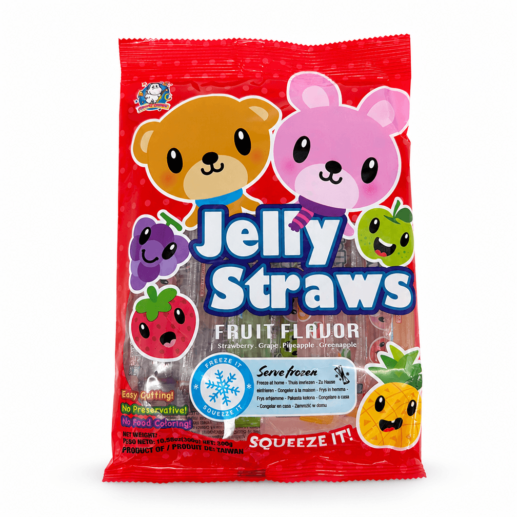 Zak ABC Bear en Bunny Jelly Straws fruitsnoep 2 x 300 g