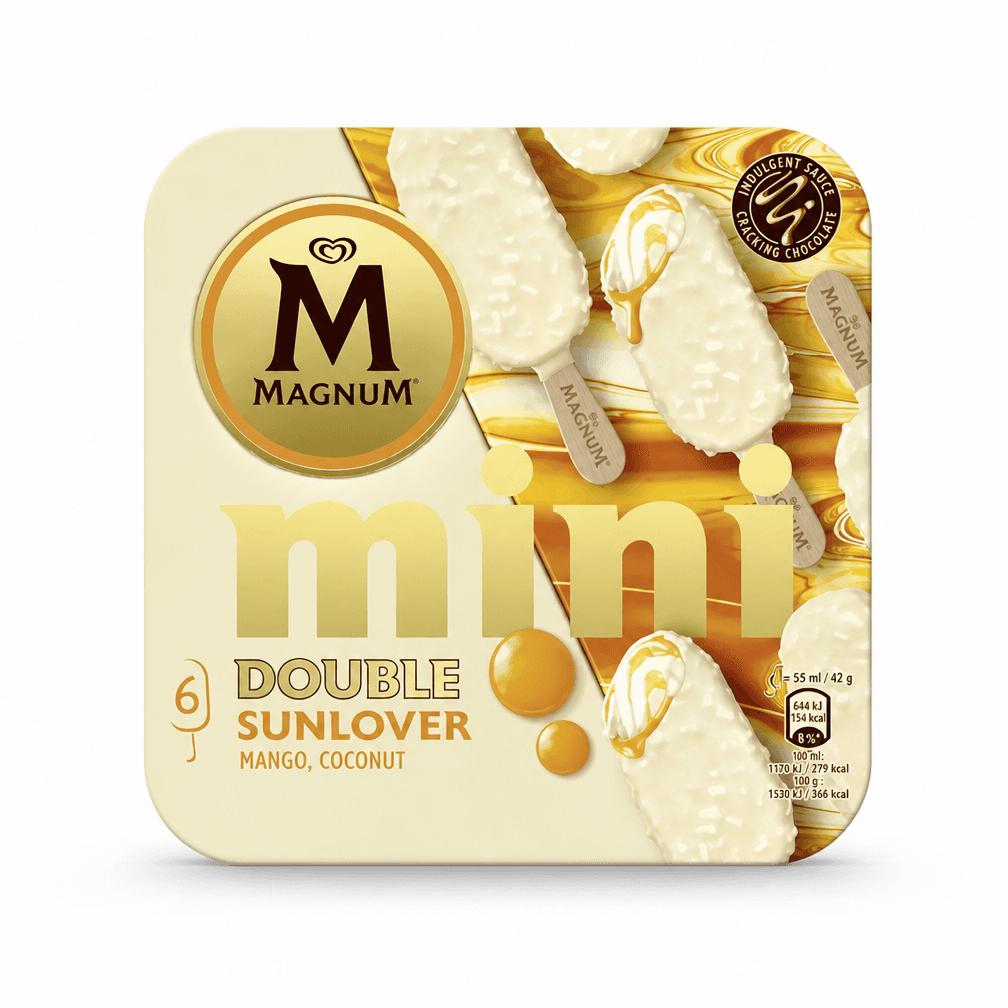 2 Pakken Magnun Mini IJs Double Sunlover 6 x 55ml