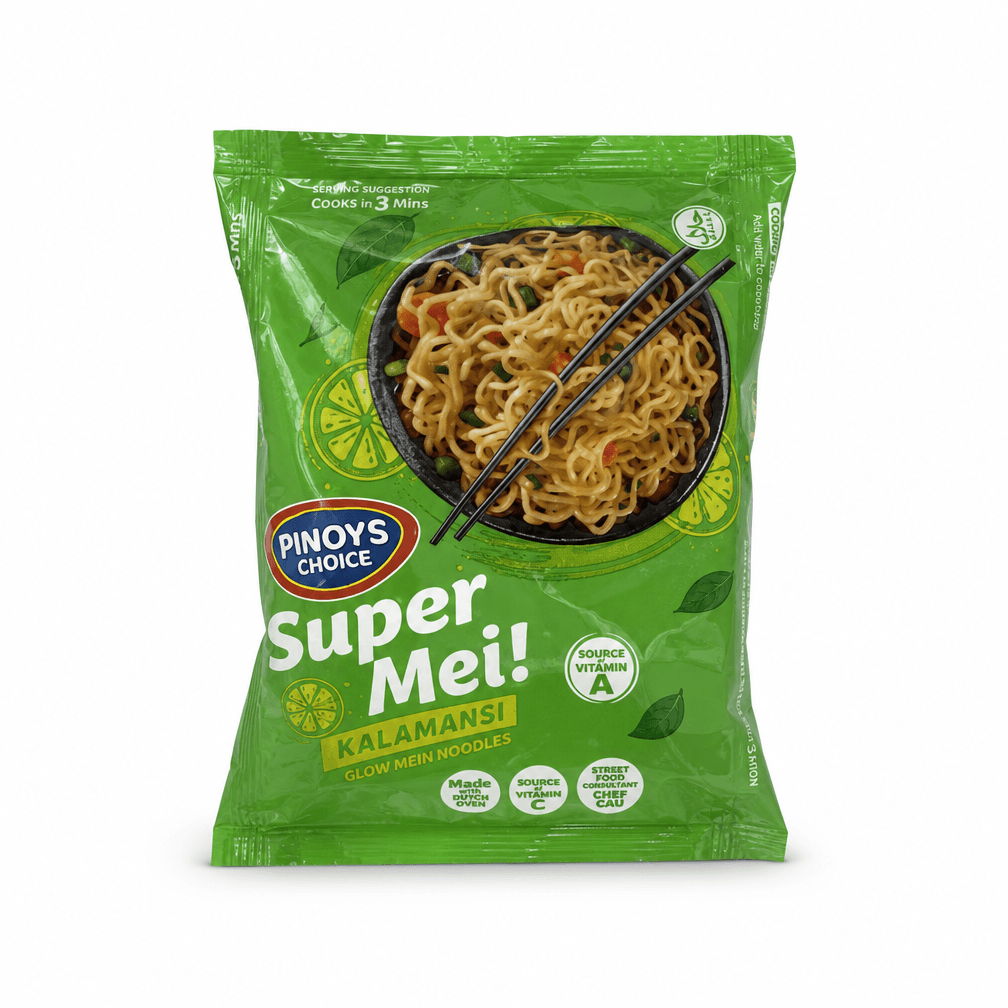 10 pakken Pinoy's Choice Super Mei Chow Mein Noodles Kalamansi 60g