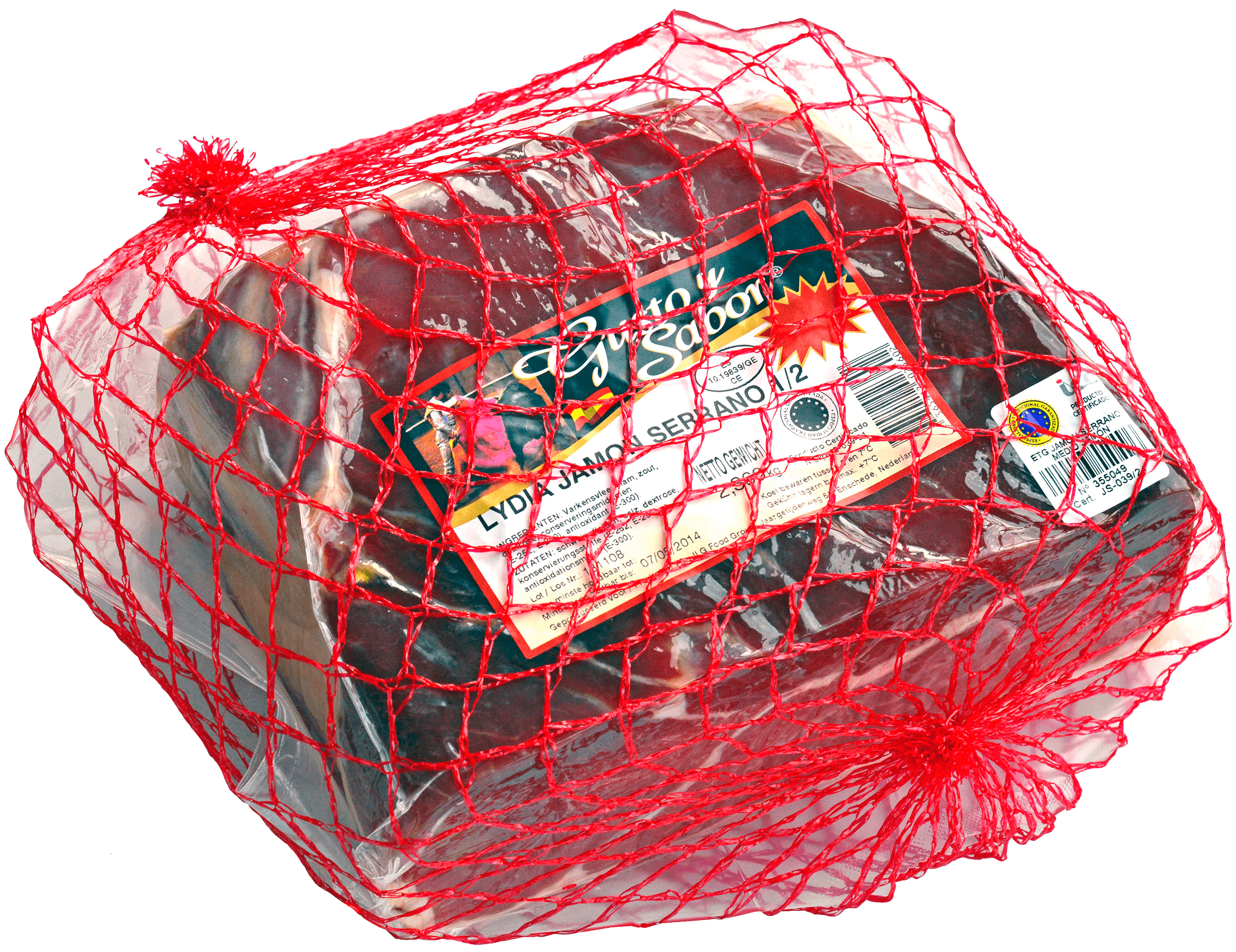 Serranoham uit Spanje stuk ca. 2kg