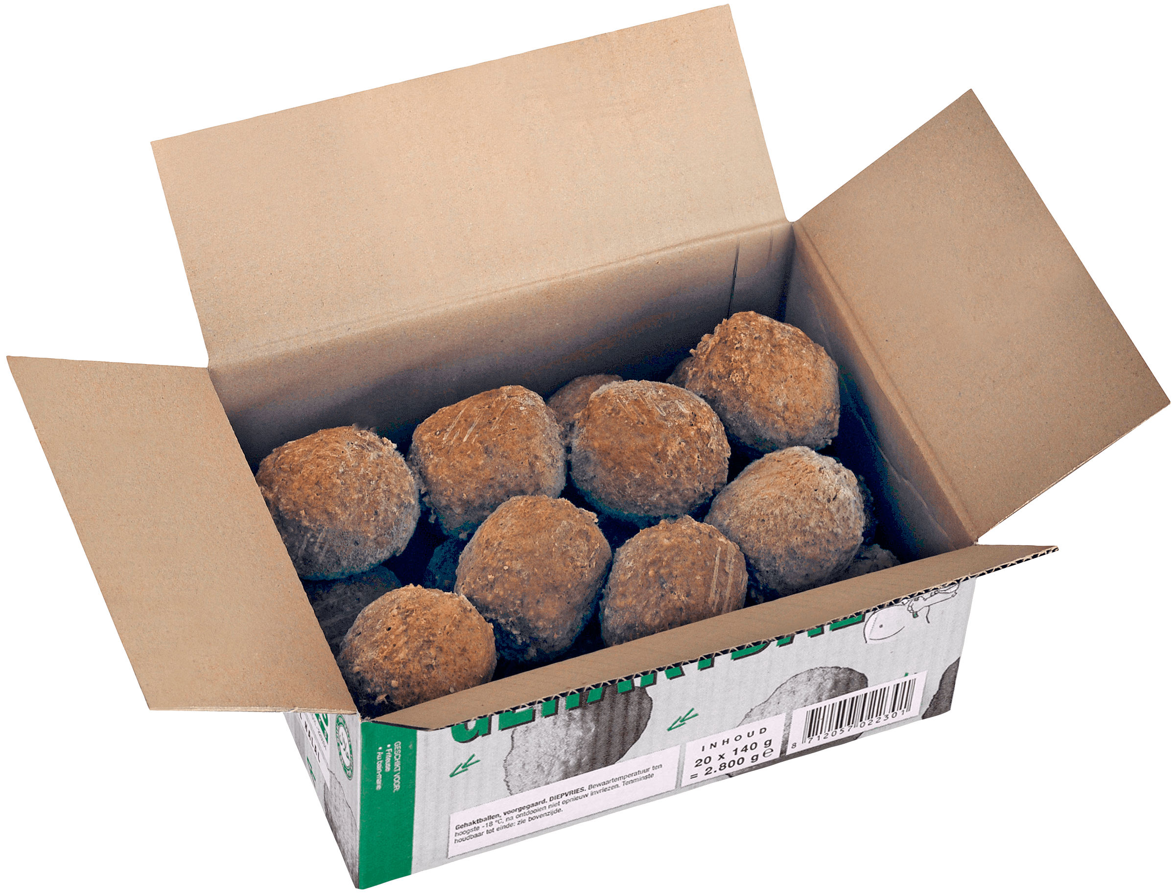 De Vries Mild Gekruide Gehaktballen ca. 20x140g