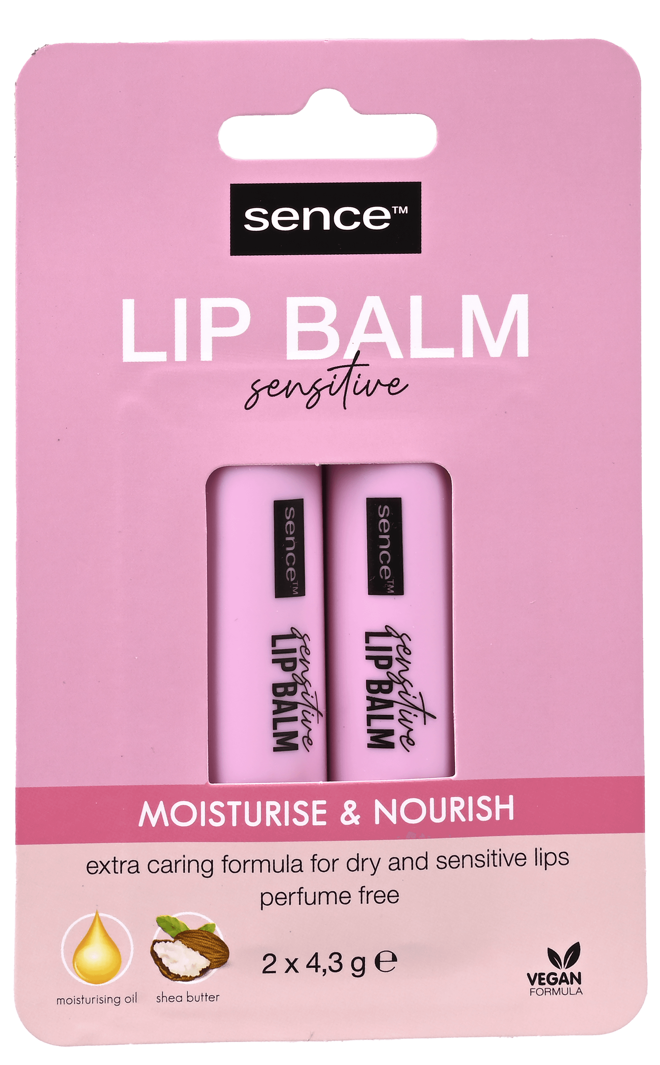 2 pakken Sence Lippenbalsem Sensitive 2x4,3g