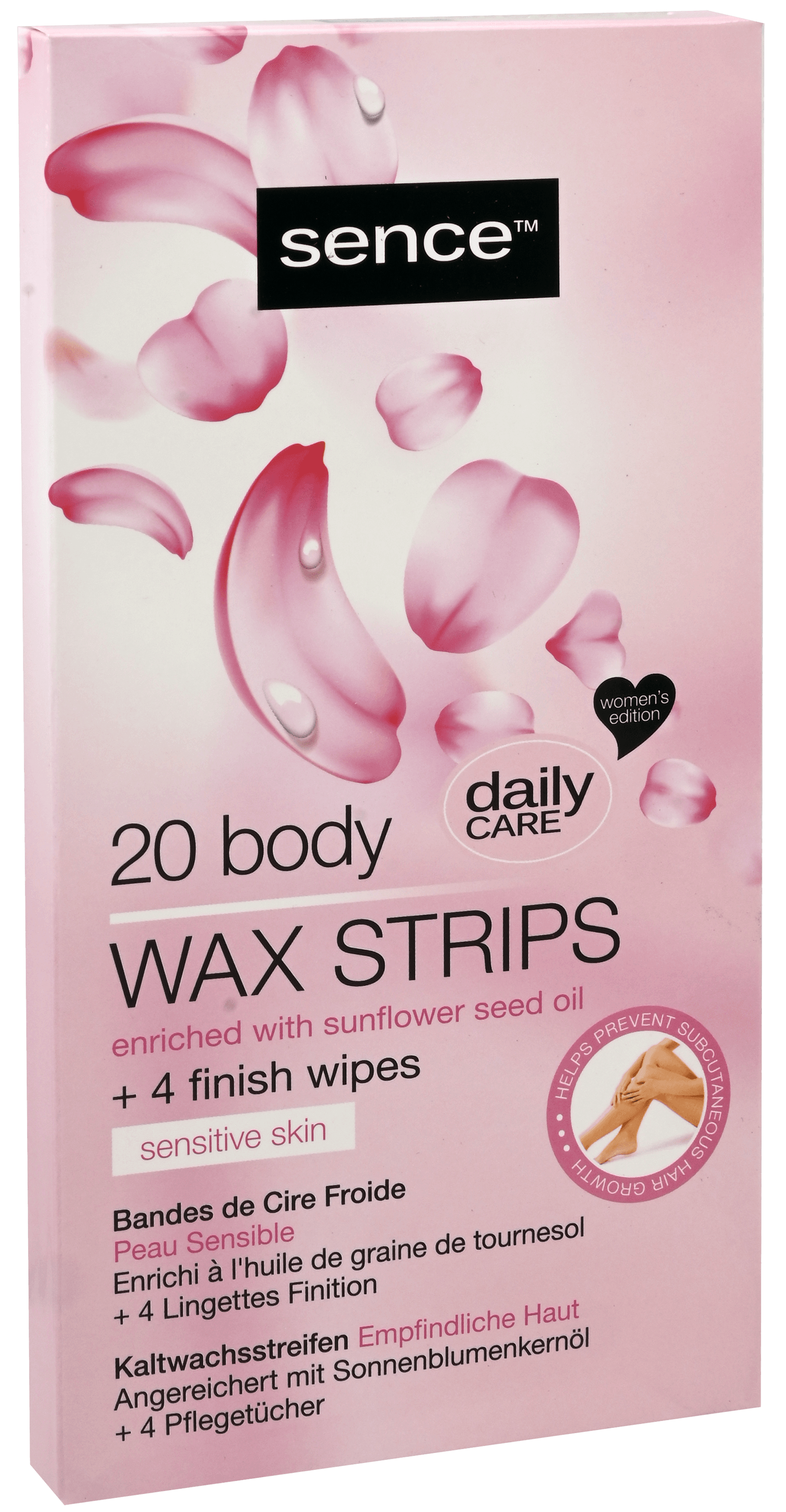 2 pakken Sence Shelf Display 12pcs Skin + 4 finish wipes